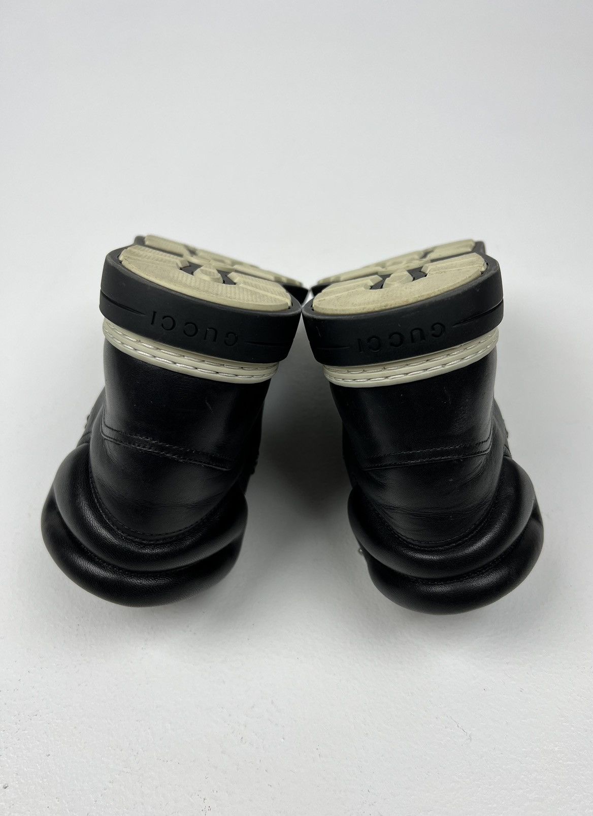 Gucci GUCCI Boots Leather Shoes GG Interlocking Logo Black Men’s Size US 6.5 / EU 39-40 - 13 Thumbnail