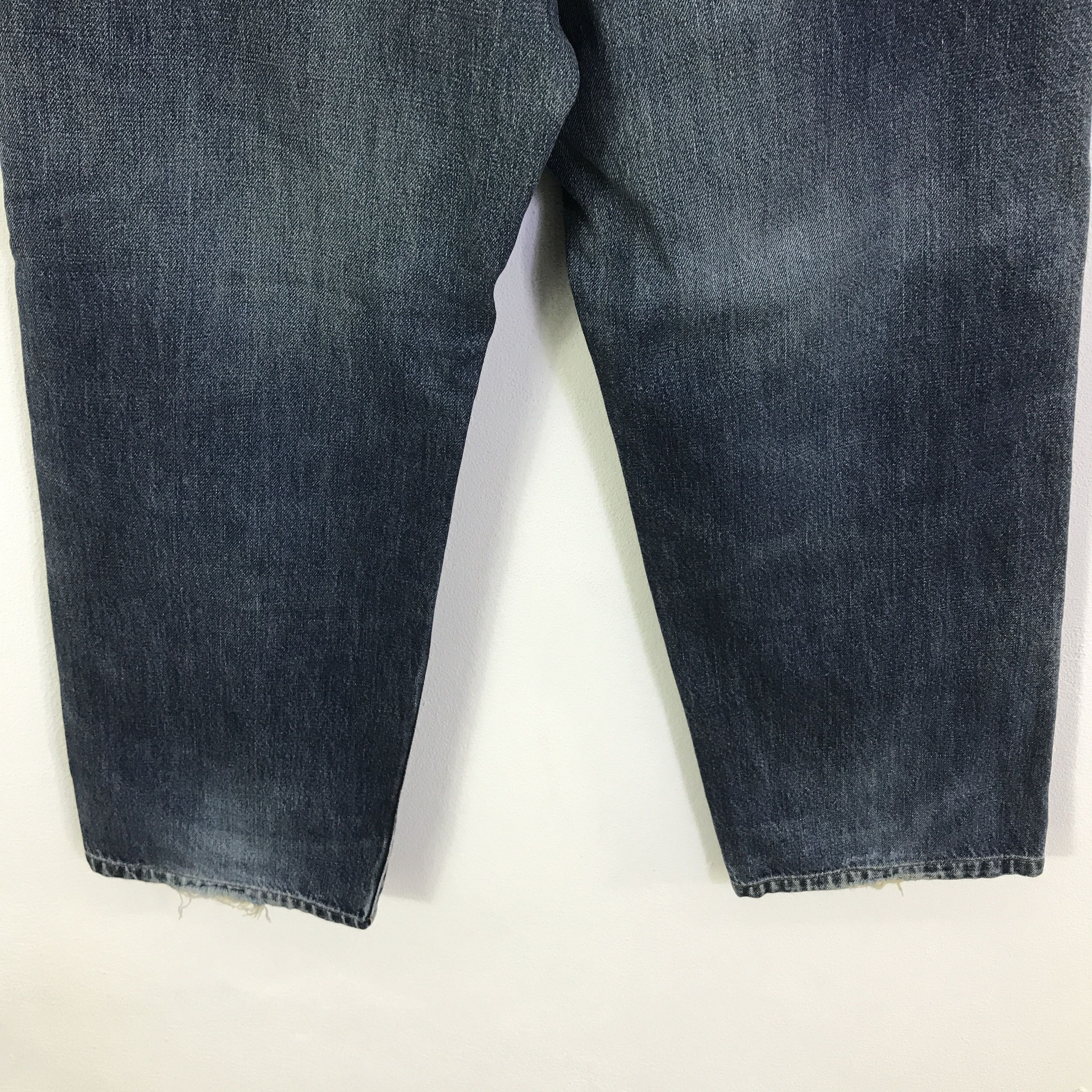 Japanese Brand bobson distressed Baggy denim pants K74B14 Size US 33 - 6 Thumbnail