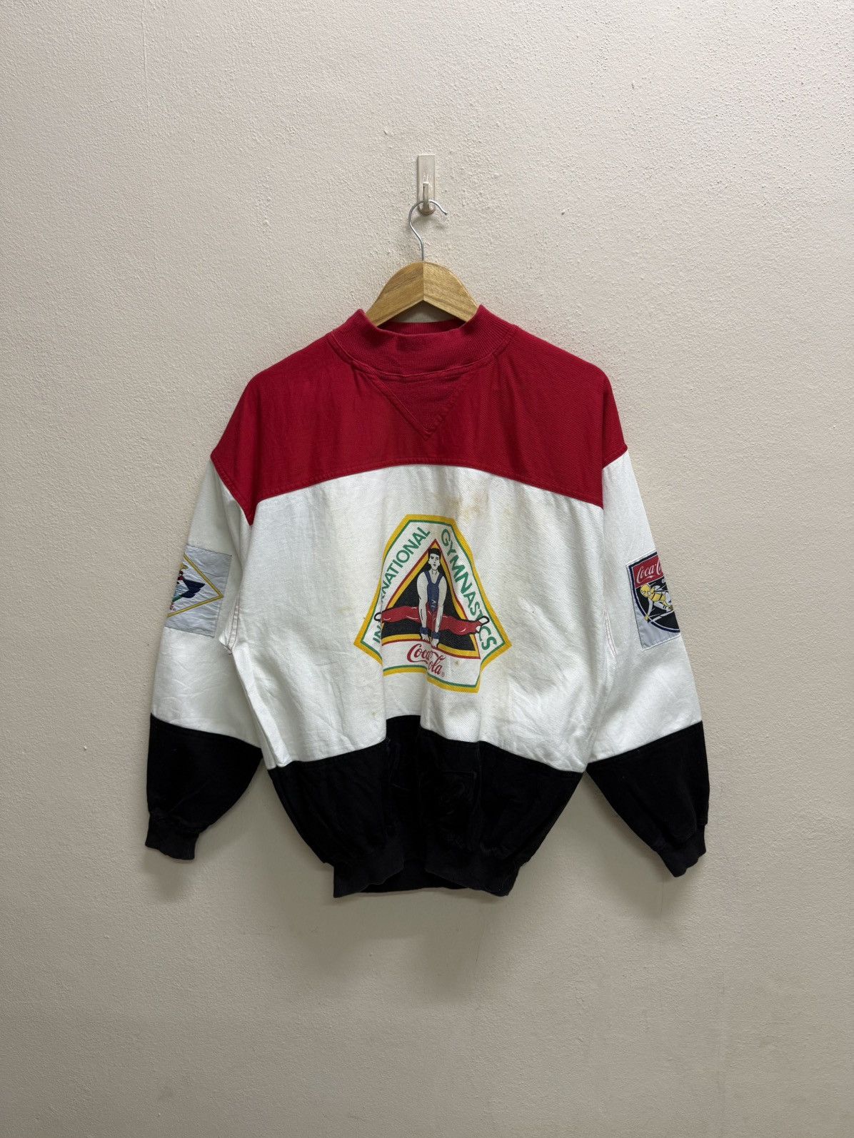 Coca Cola Vintage 80s Coke international Gymnastic Sweatshirt Size US M / EU 48-50 / 2 - 20 Thumbnail