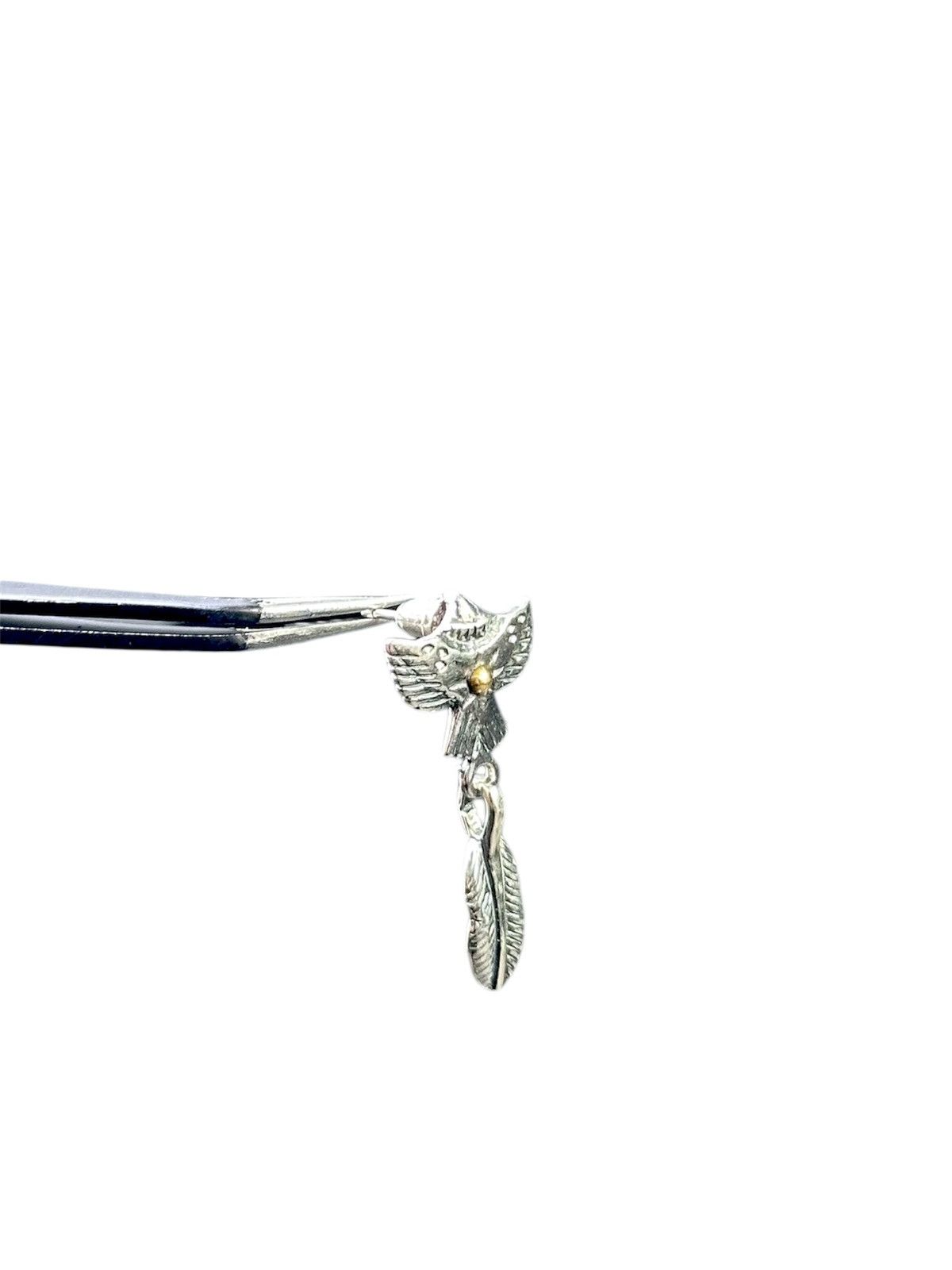Vintage 2000s JAPANESE MADE STERLING SILVER NATIVE EAGLE EARRING Size ONE SIZE - 2 Thumbnail