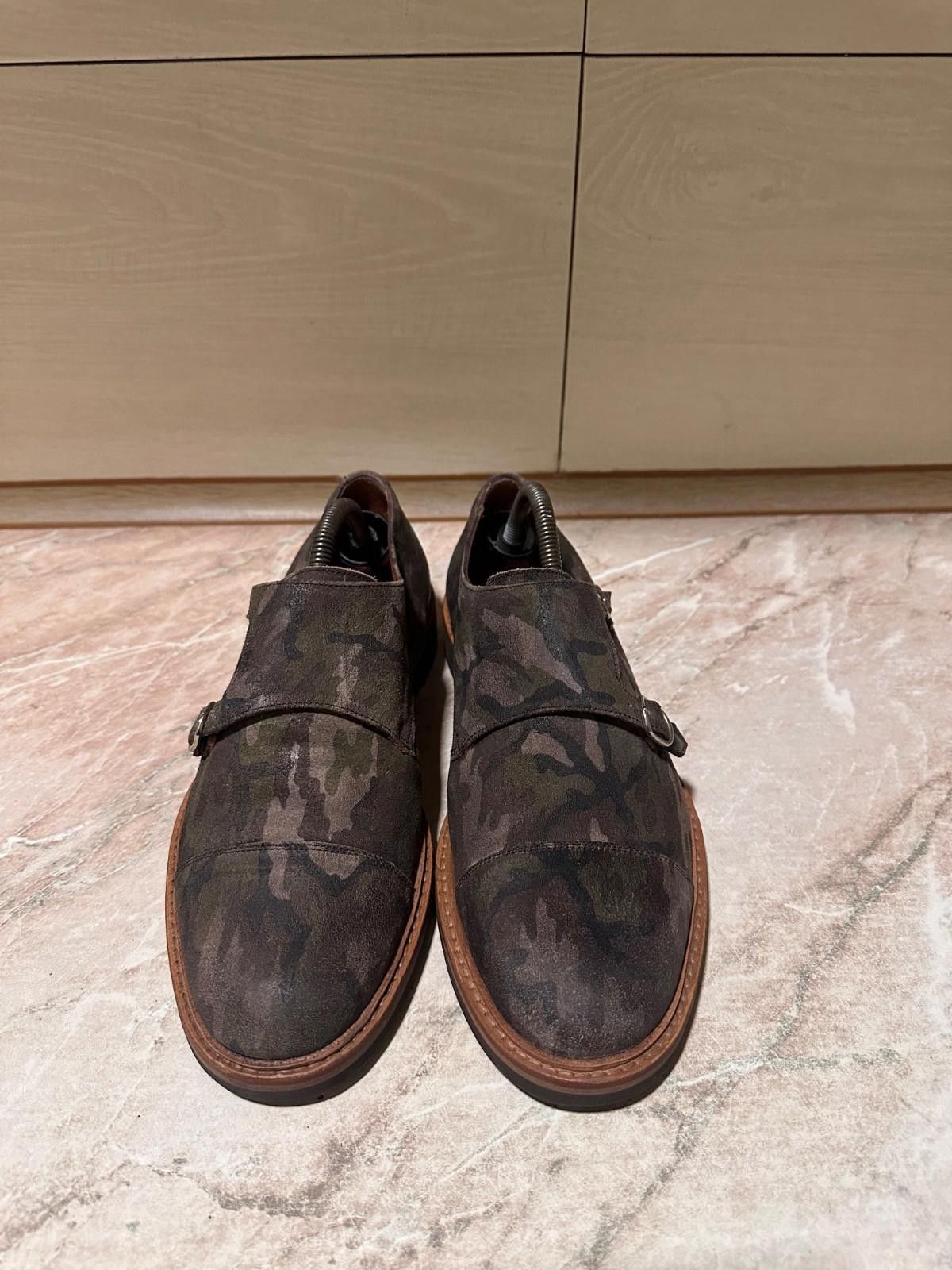 Suitsupply SUITSUPPLY CAMO MONK STRAP Classic Shoes Sz UK 6 Eur 40 Size US 7 / EU 40 - 3 Thumbnail