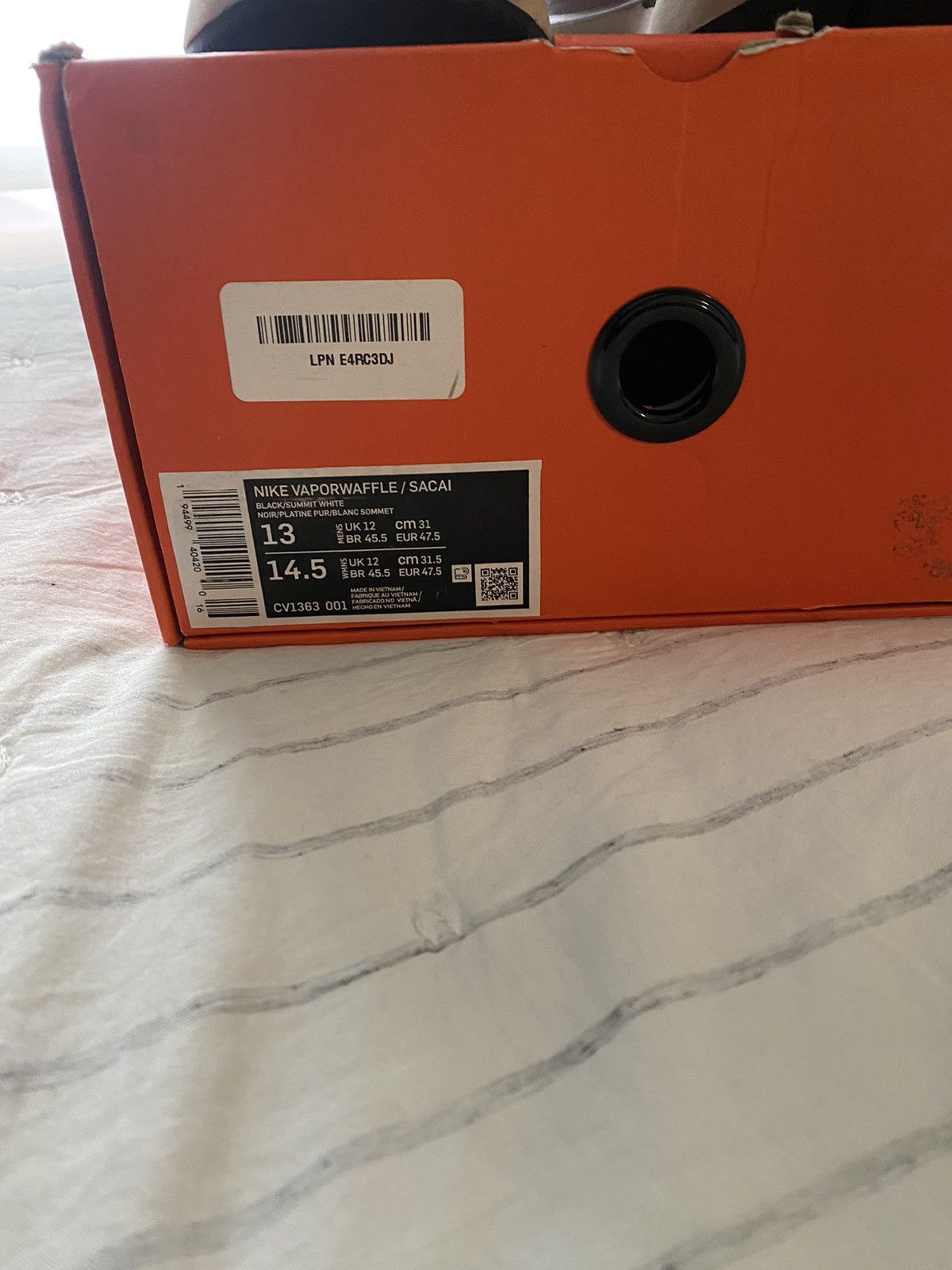 Nike 🔥 Nike x Sacai VaporWaffle CV1363-001 Size 13 US Men’s 🔥 Size US 13 / EU 46 - 17 Thumbnail