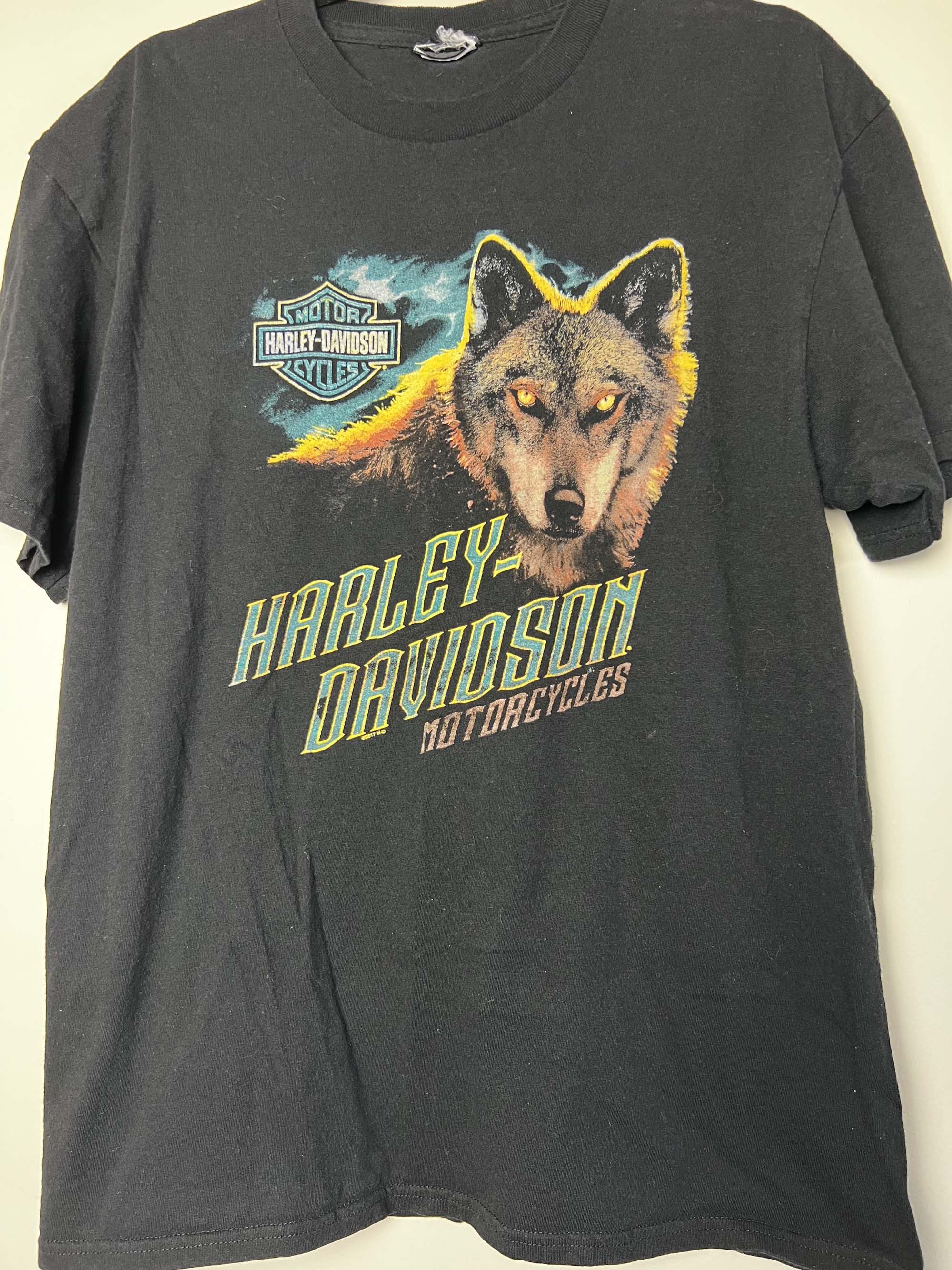 Harley Davidson Harley Davidson " The Lone Wolf" Black Double Sided T-Shirt Size US L / EU 52-54 / 3 - 2 Thumbnail