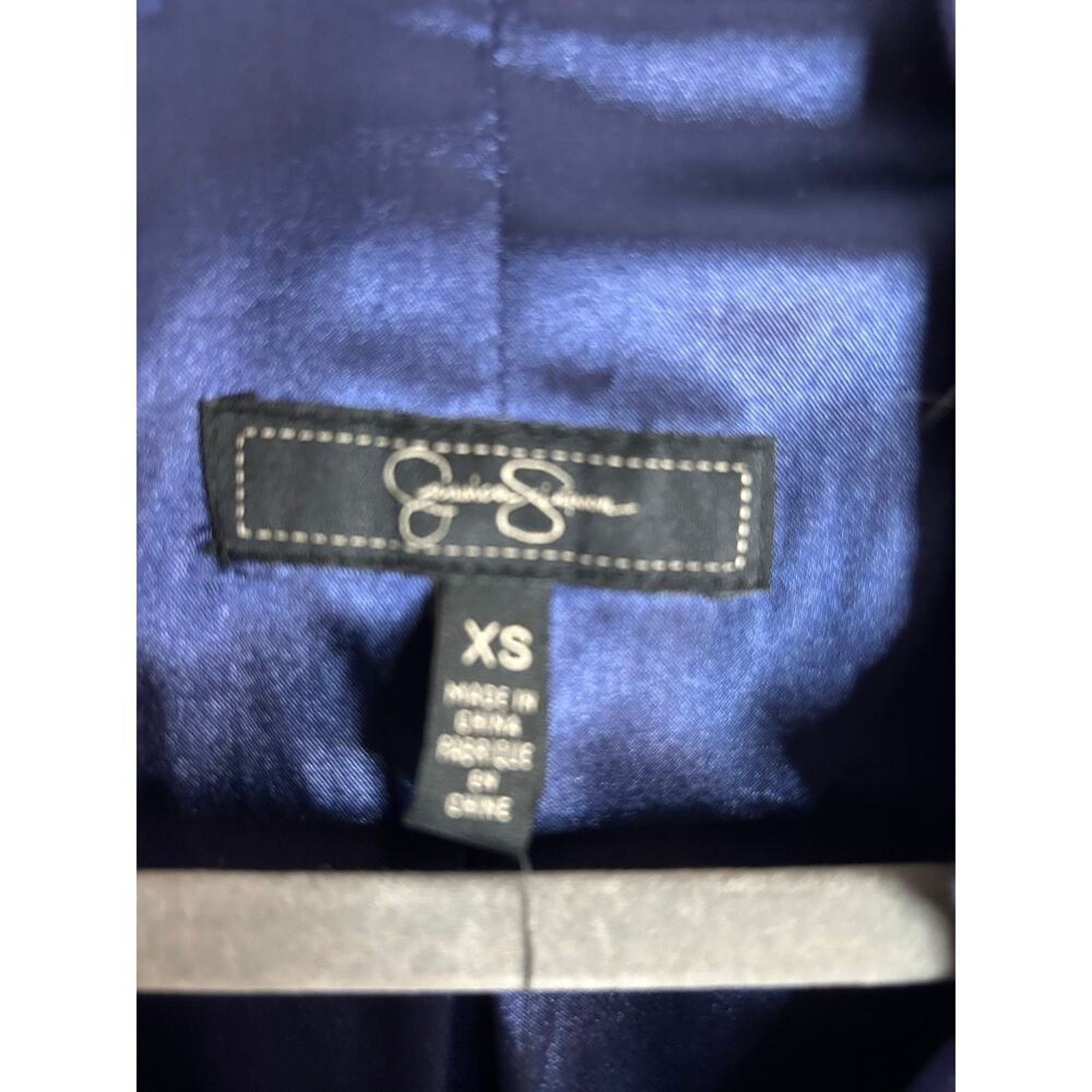 Jessica Simpson NWT-Jessica Simpson Blue Polka Dot Belted Trench Coat-XS Size XS / US 0-2 / IT 36-38 - 4 Thumbnail