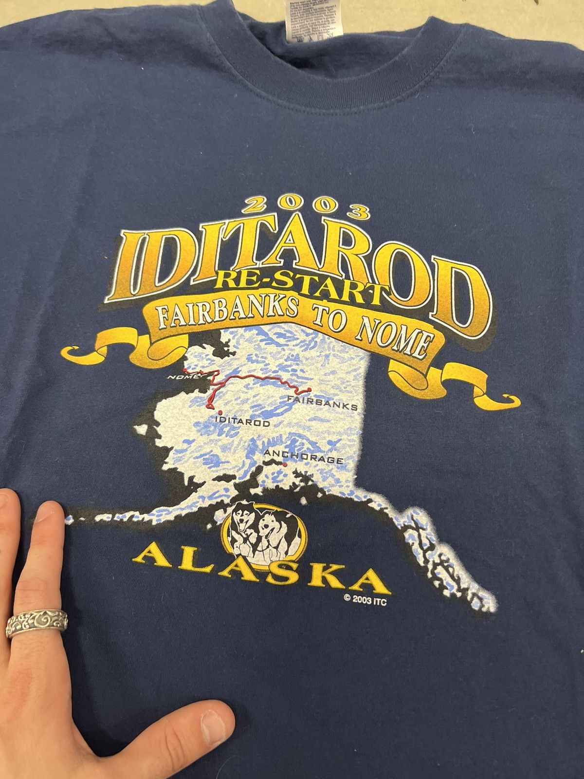Vintage 2003 Iditarod Husky Race Alaska Size US XL / EU 56 / 4 - 3 Thumbnail