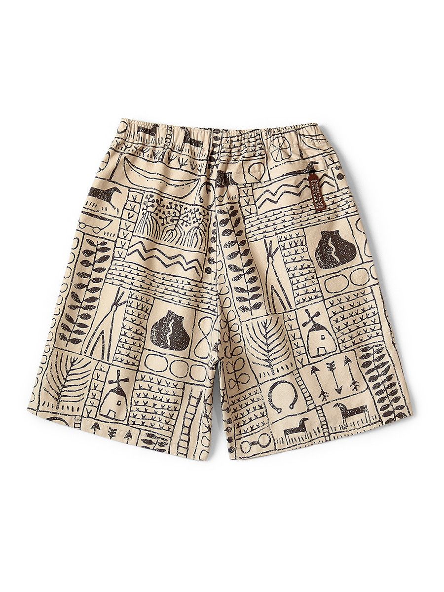 Kapital Kapital Canvas canyon land pattern easy shorts Size US 34 / EU 50 - 3 Thumbnail