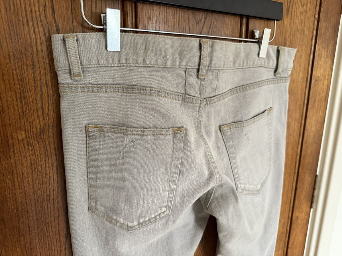 Saint Laurent Paris SS14 grail Saint Laurent grey knee tear denim jeans Hedi 31 Size US 31 - 15 Thumbnail