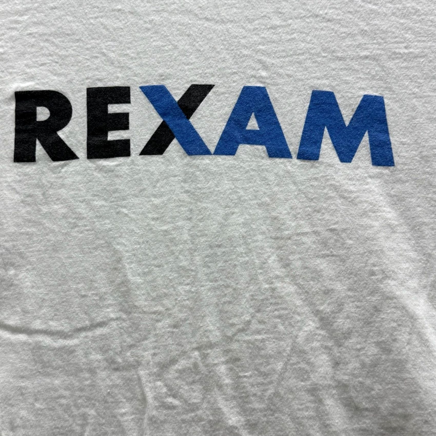 Vintage VINTAGE Oneita Shirt Mens XL White REXAM Graphic Tee Crewneck 100% Cotton Size US XL / EU 56 / 4 - 3 Thumbnail