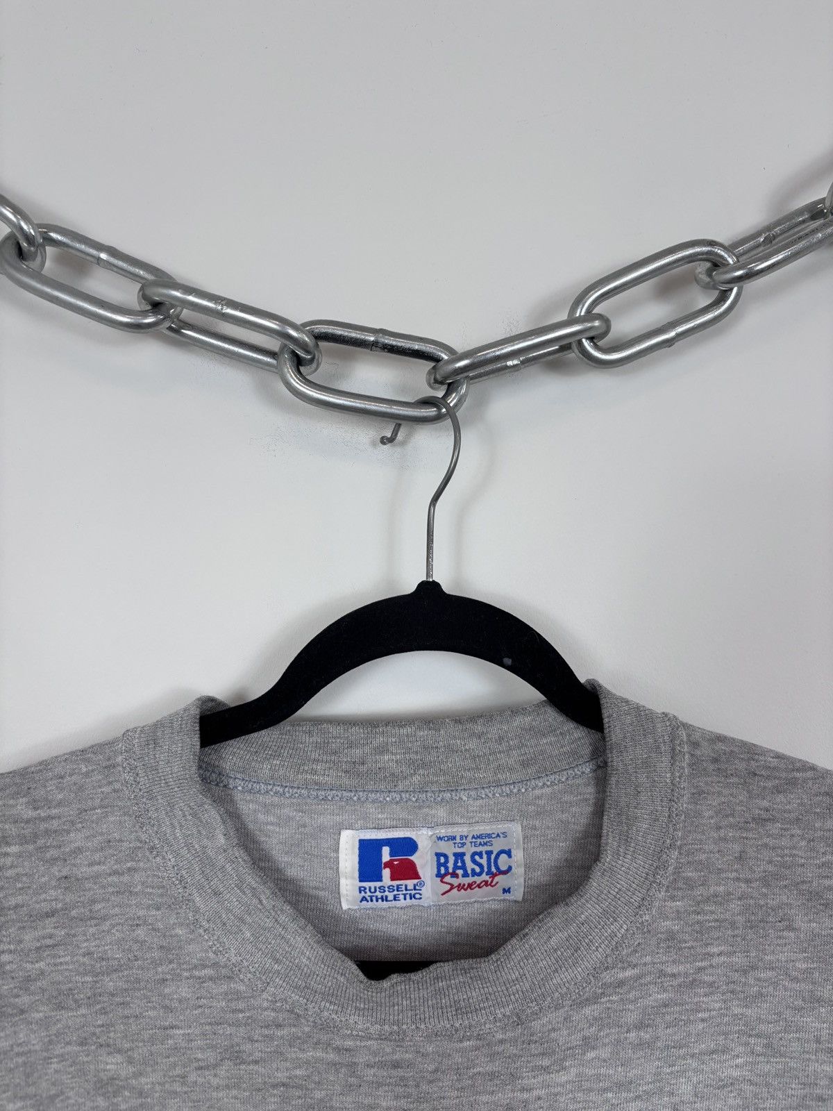 Russell Athletic Vintage 90s Russell Athletic USA Big Logo Gray Sweatshirt Size US M / EU 48-50 / 2 - 4 Thumbnail