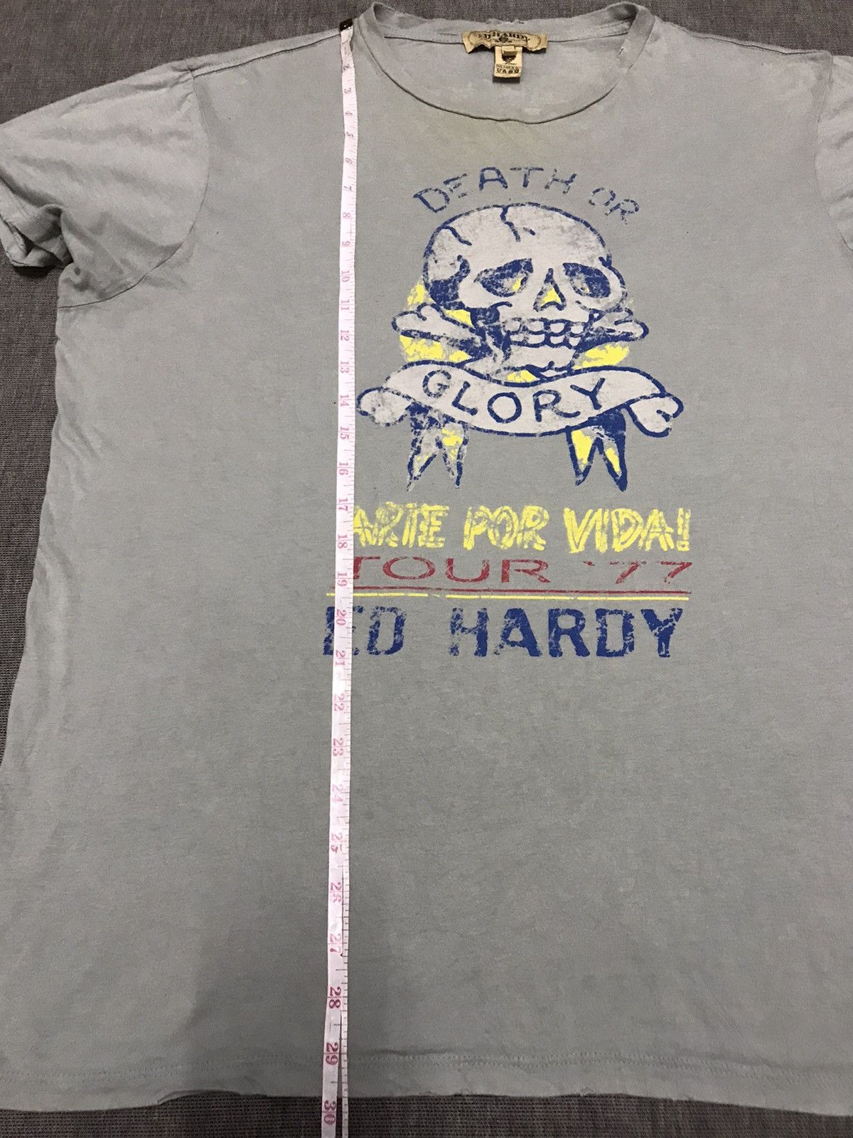 Ed Hardy Ed Hardy Death Or Glory Tour 77 Distress Design Size US XXL / EU 58 / 5 - 10 Thumbnail