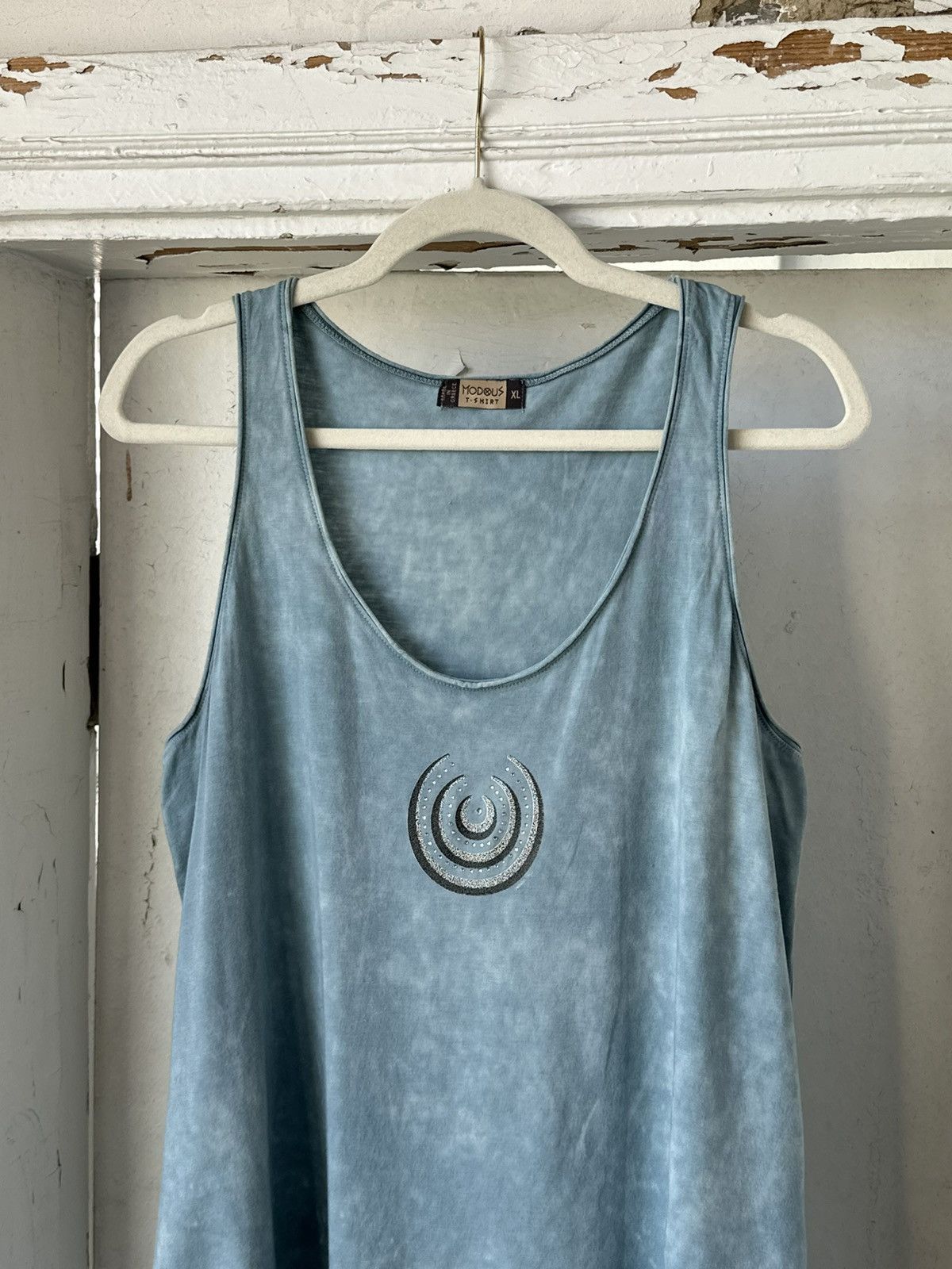 If Six Was Nine Vintage Washed Blue Top Size XL / US 12-14 / IT 48-50 - 2 Thumbnail