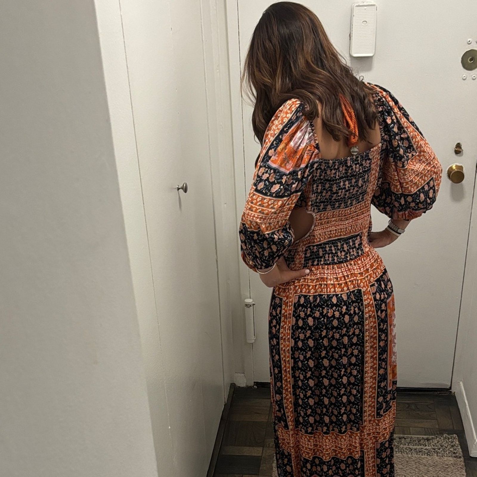 Other NWT Jen's Pirate Booty Black Orange Long Sleeve Dress L/XL Size L / US 10 / IT 46 - 9 Thumbnail