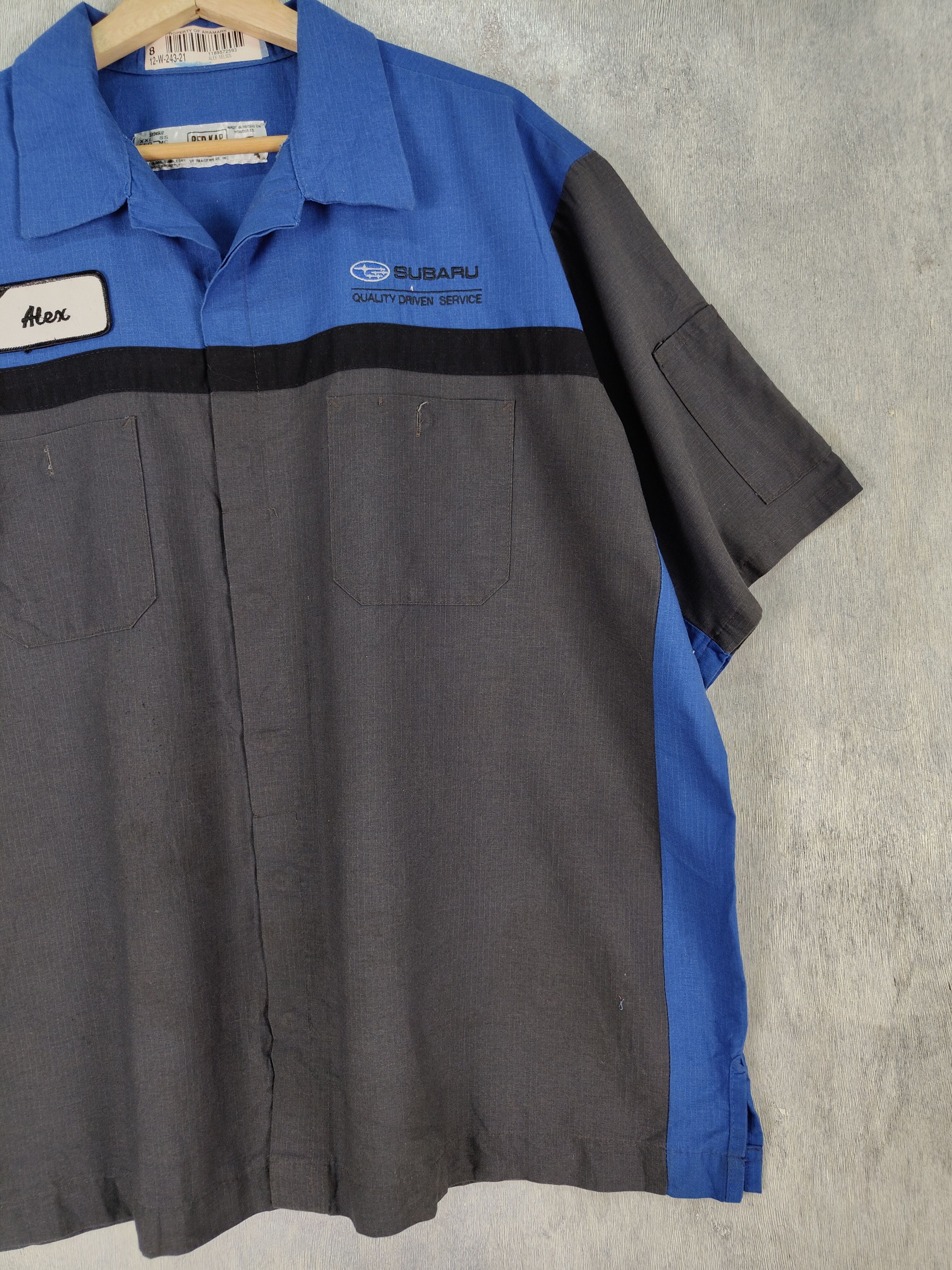 Vintage Vintage Subaru Racing Team Workwear Button Up Shirt Size US XXL / EU 58 / 5 - 3 Thumbnail