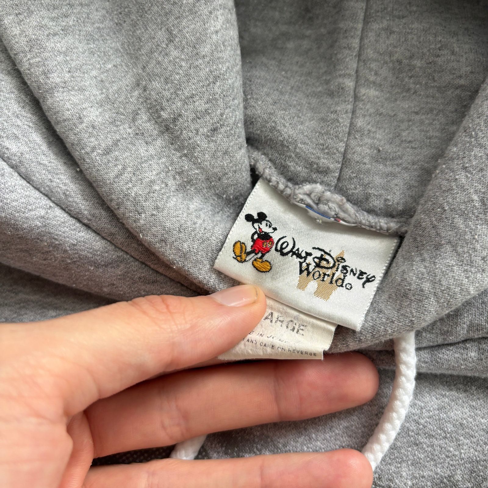 Disney × Vintage Vintage 90s Walt Disney World Box Logo Hoodie Sweatshirt L Size US L / EU 52-54 / 3 - 3 Thumbnail