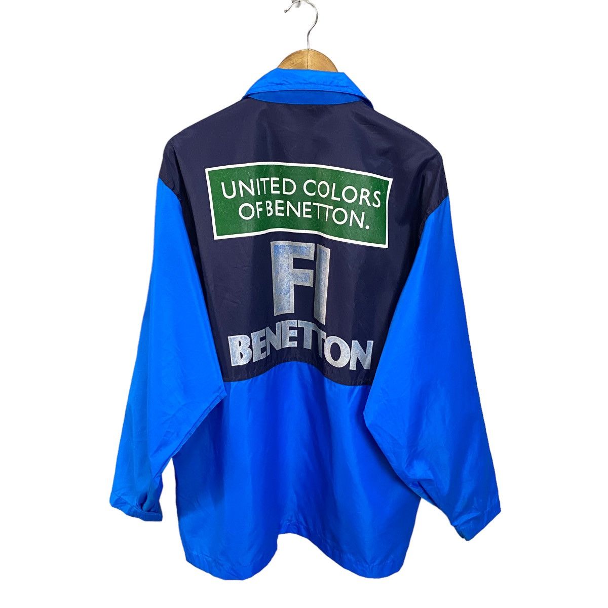 Vintage Vintage 90's BENETTON F1 Windbreaker Jacket Size US L / EU 52-54 / 3 - 7 Thumbnail
