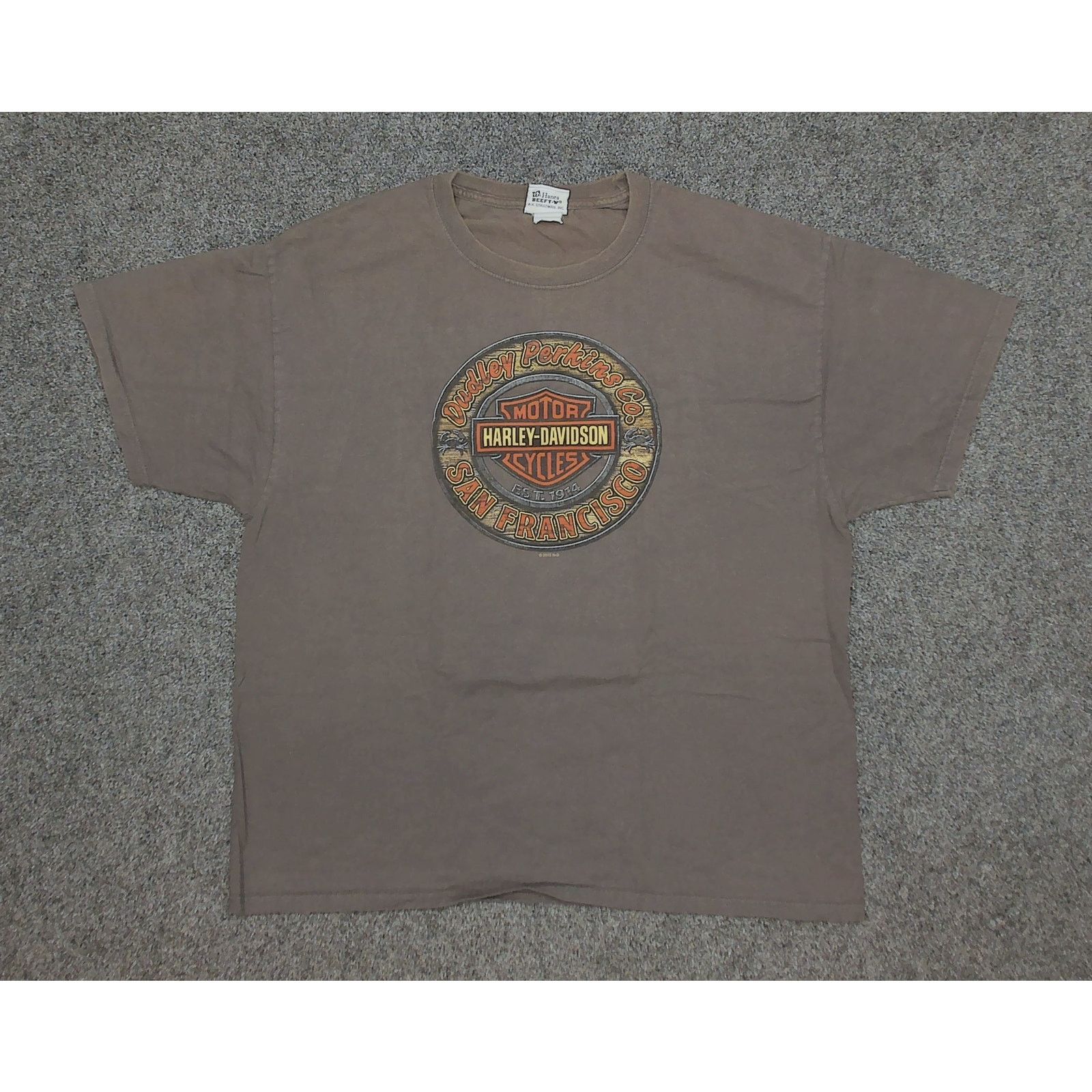 Harley Davidson Harley-Davidson Sun Faded Dudley Perkins San Francisco Tee Size US XL / EU 56 / 4 - 3 Thumbnail