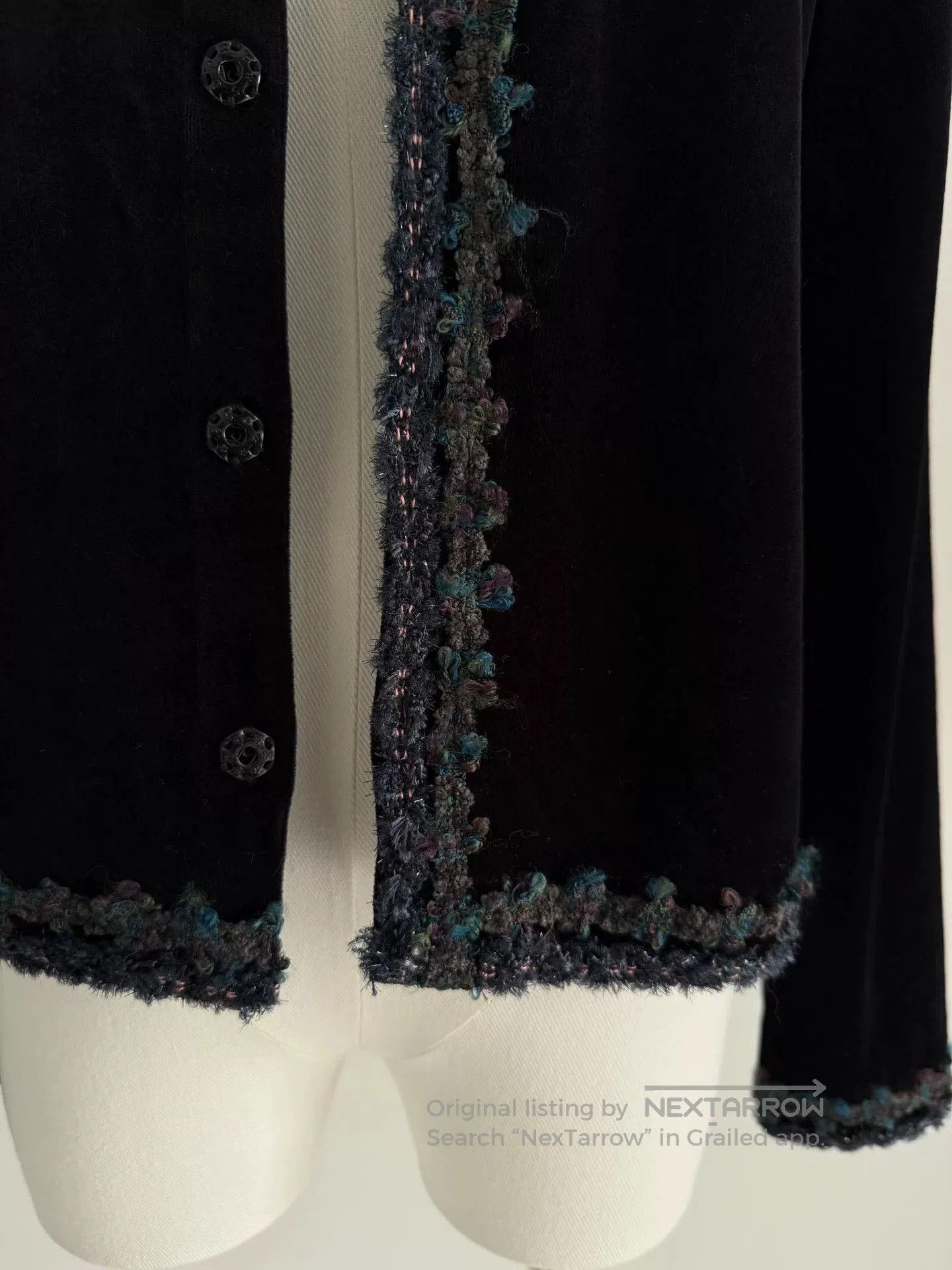 Comme des Garcons black velvet jacket by comme des garçons. Size XXS / US 00 / IT 34 - 4 Thumbnail
