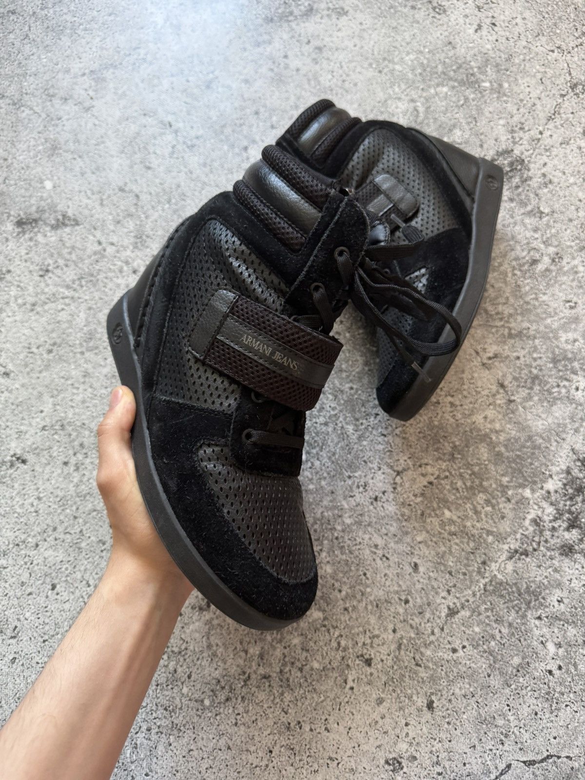 Giorgio Armani Giorgio Armani Vintage Hi-Top Sneakers isabel marant Style Size US 10 / IT 40 - 3 Thumbnail