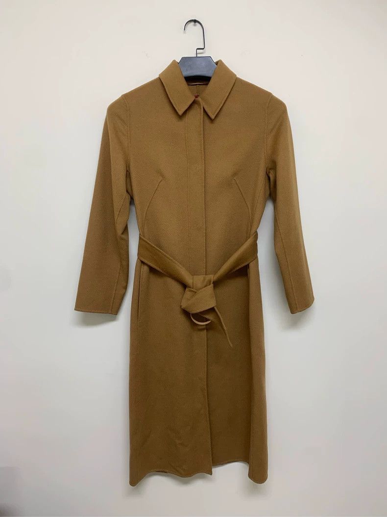 Max Mara Studio Caramel Wool Cashmere Coat