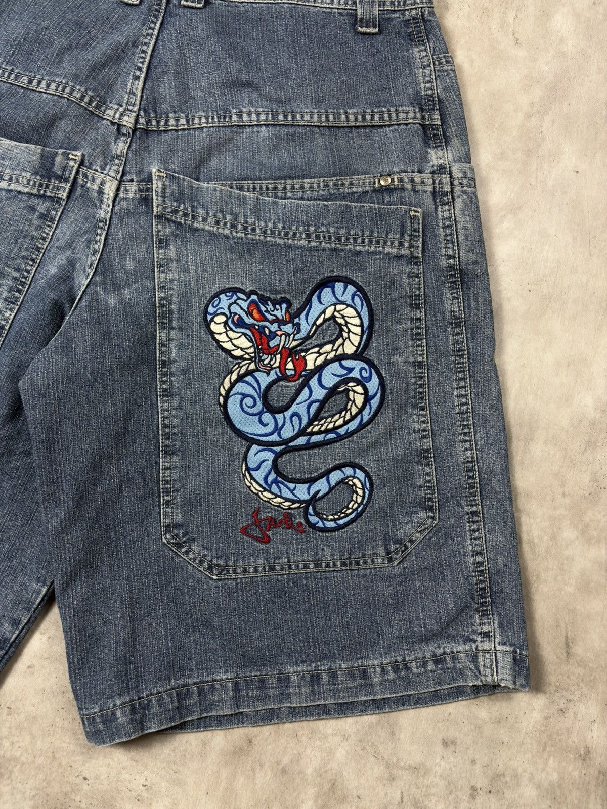JNCO Vintage JNCO Snake Baggy Jorts — Size 38 (RARE SIZE) Size US 38 / EU 54 - 2 Thumbnail