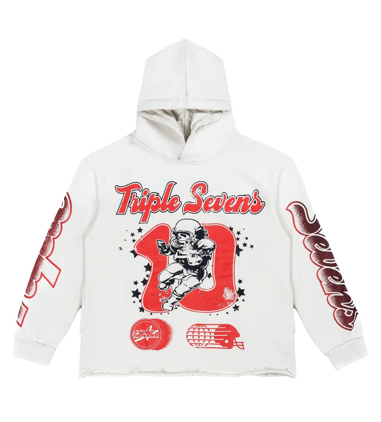TRIPLE SEVENS All Star Hoodie White/Red Size US XL / EU 56 / 4 - 1 Thumbnail