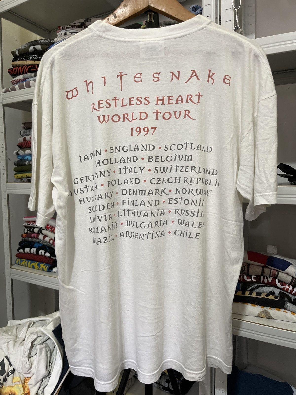 Band Tees × Vintage Vintage Whitesnake Rock Band Tour 1997 RestLess heart Size US XL / EU 56 / 4 - 8 Thumbnail