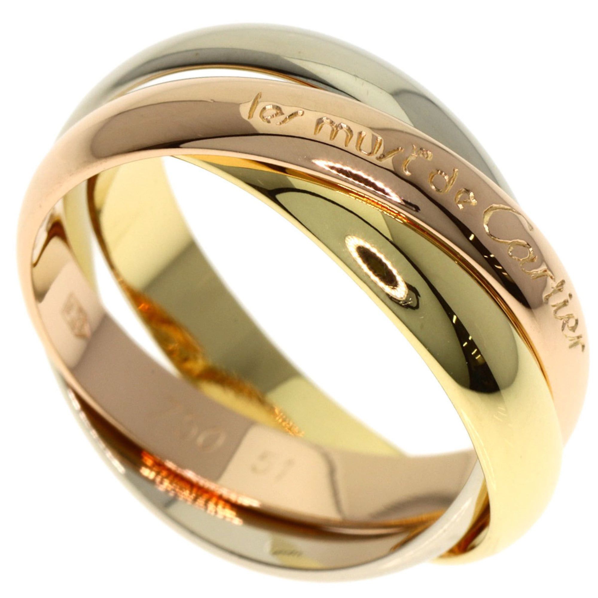 Cartier Cartier Trinity #51 Ring - 18K Yellow Gold/18K Pink White Gold Women's CARTIER Size ONE SIZE - 1 Thumbnail
