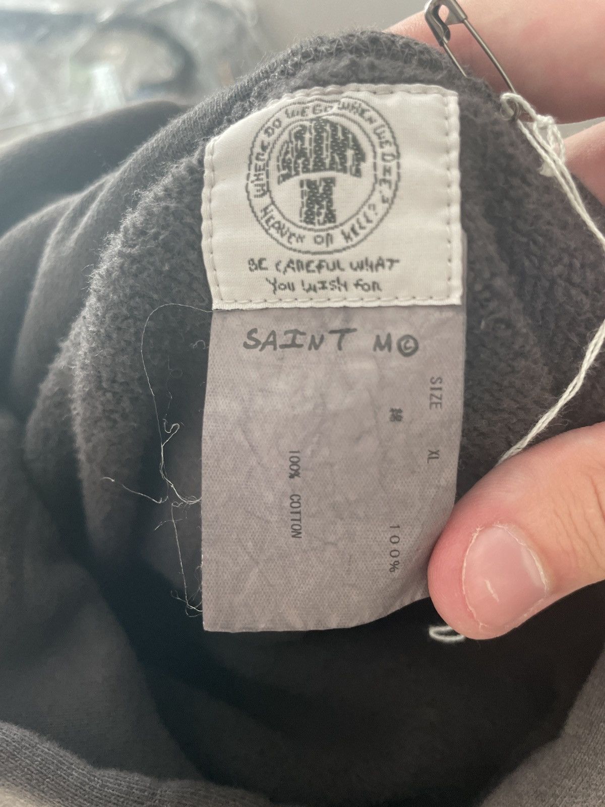 Saint Michael Saint Michael Focus Hoodie Black XL Size US XL / EU 56 / 4 - 4 Thumbnail
