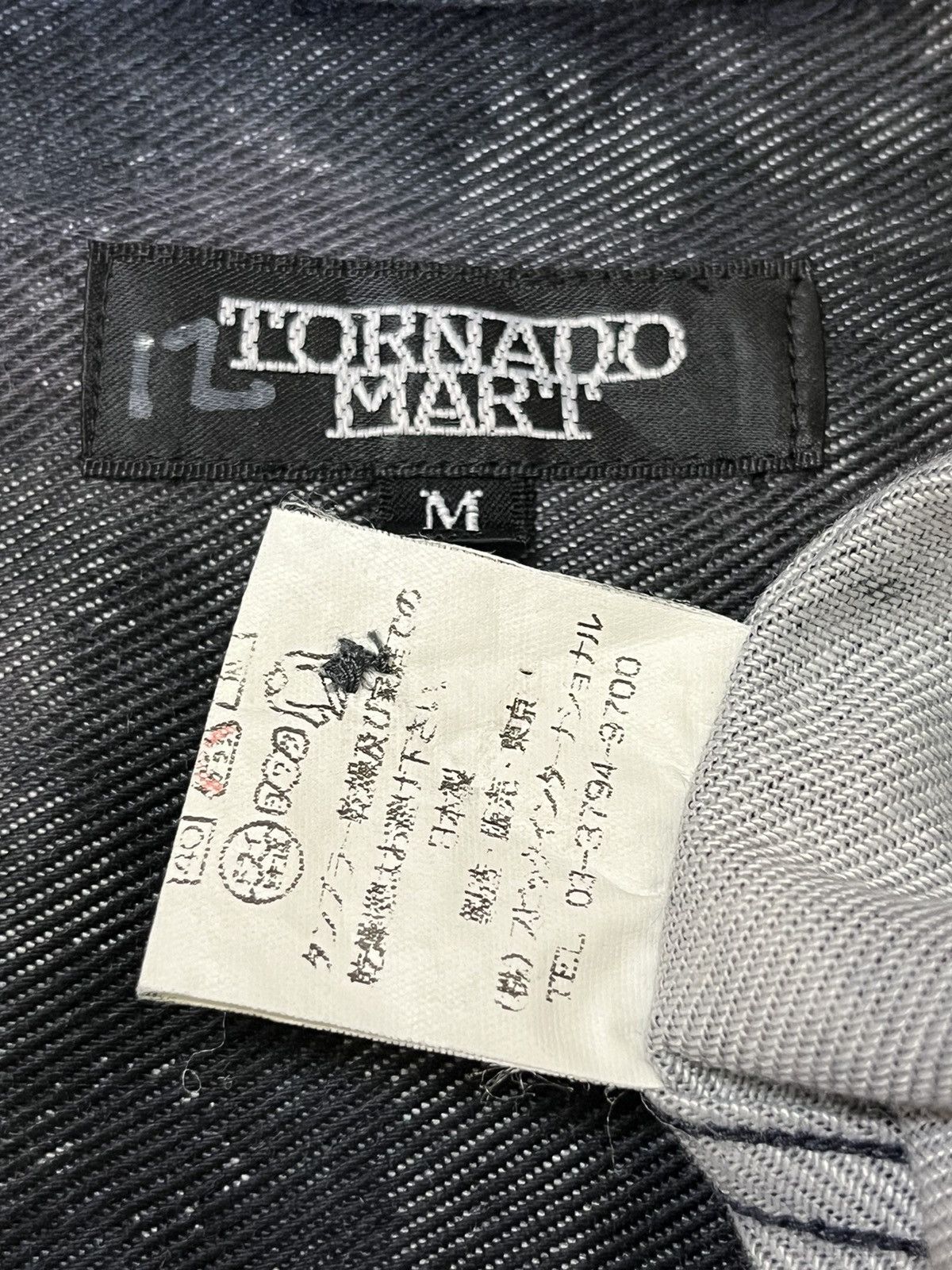 Tornado Mart VINTAGE TORNADO MART SPLASH BLEACH BUTTON UPS DENIM SHIRT Size US M / EU 48-50 / 2 - 10 Thumbnail