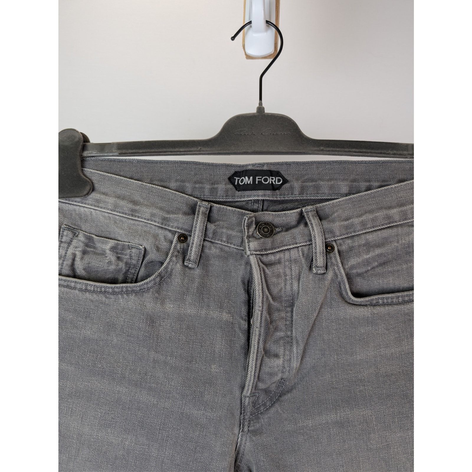 Tom Ford o1rshd1 Straight-Fit Denim Jeans in Grey Size US 33 - 6 Thumbnail