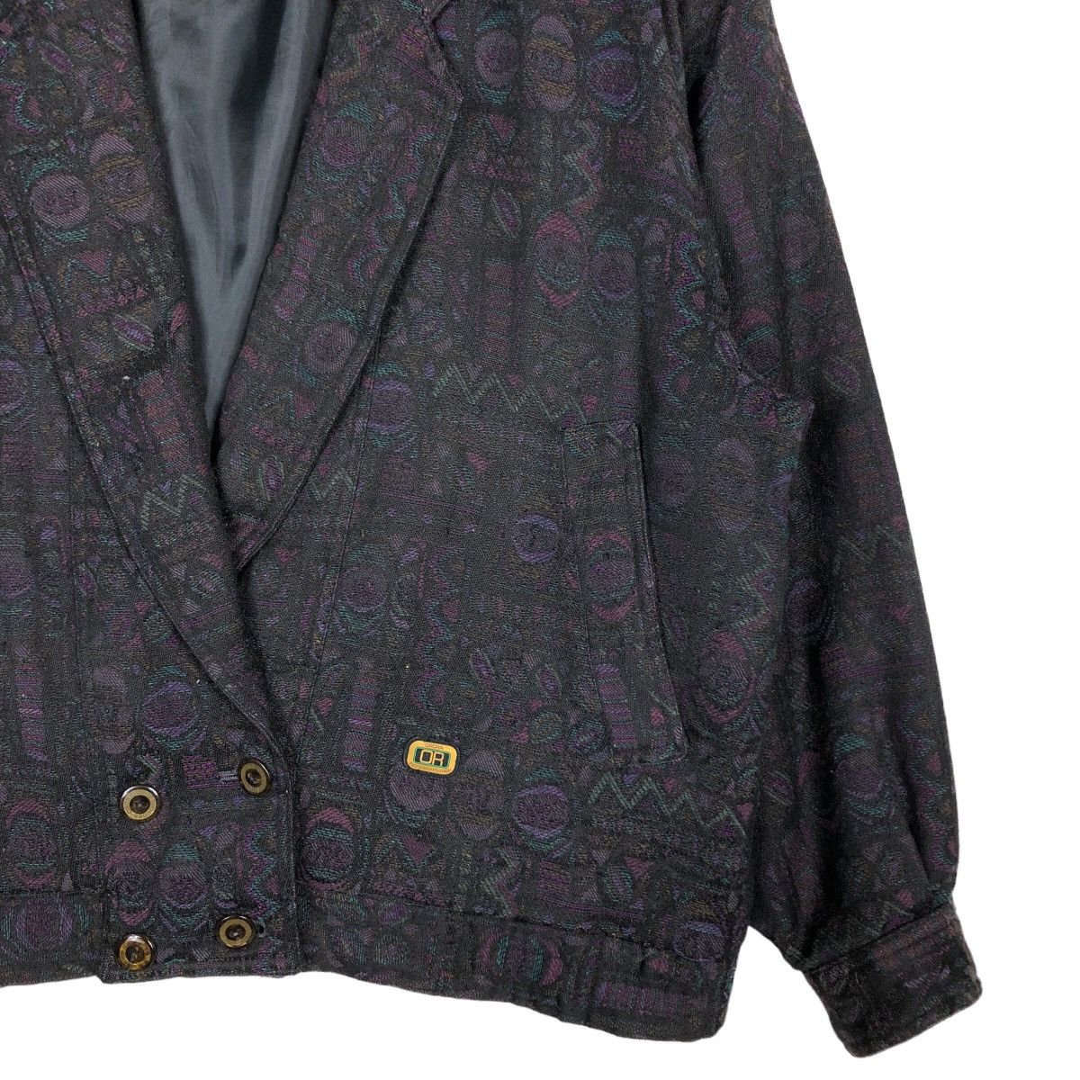 Japanese Brand Vintage Bomber Jacket Arora Full Print Double Breast Collar Size US L / EU 52-54 / 3 - 5 Thumbnail