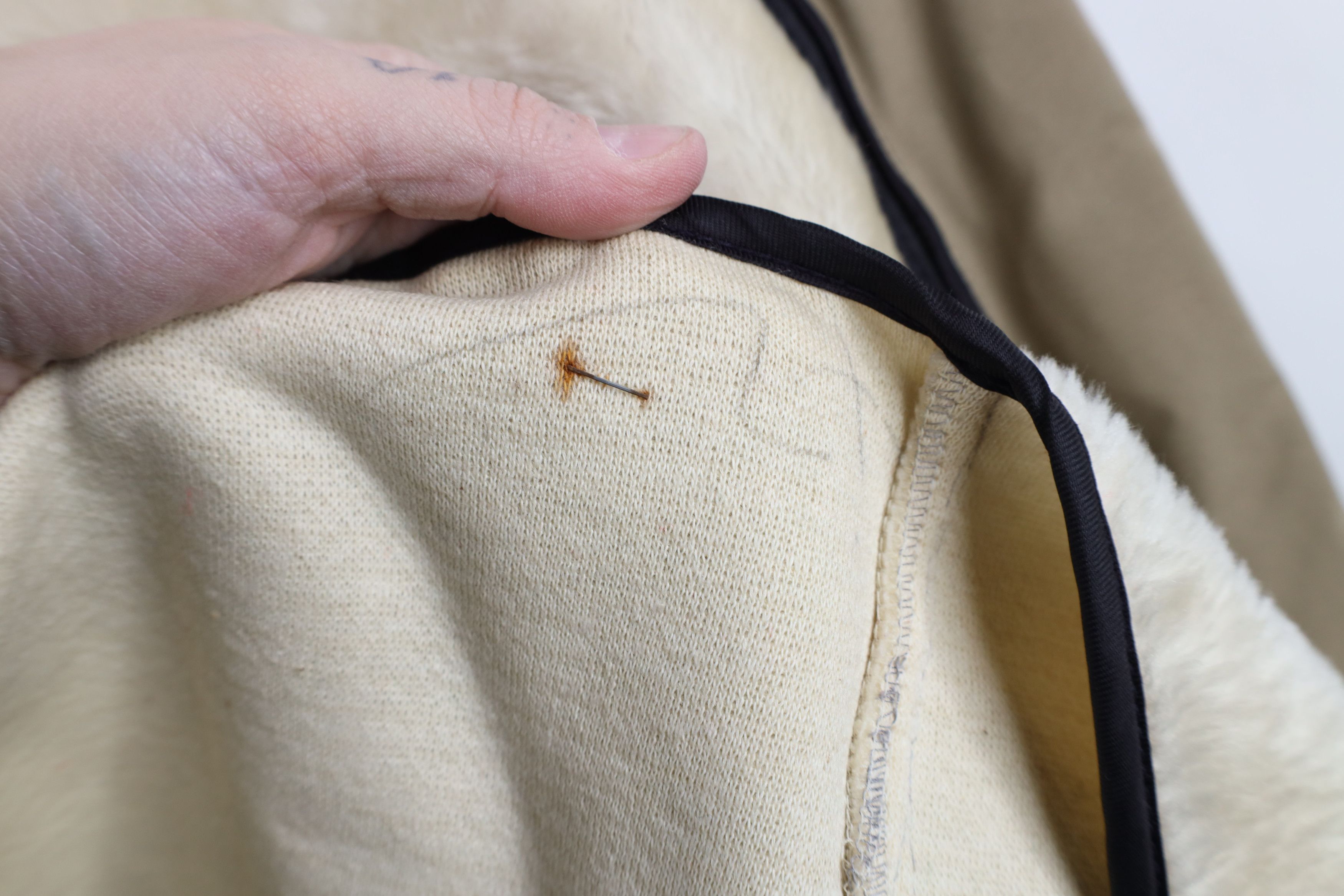 Vintage Vintage 70s Streetwear Lined Zip Collared Jacket Beige USA Size US L / EU 52-54 / 3 - 12 Thumbnail