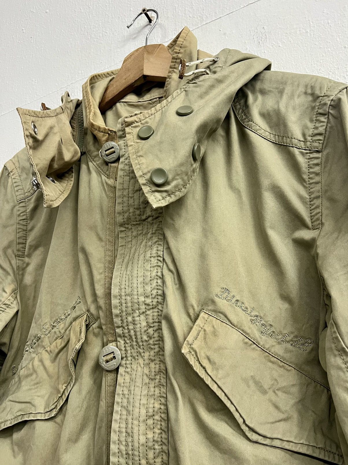 Diesel Vintage Diesel Project78 Military Hoodie Jacket Size US L / EU 52-54 / 3 - 7 Thumbnail