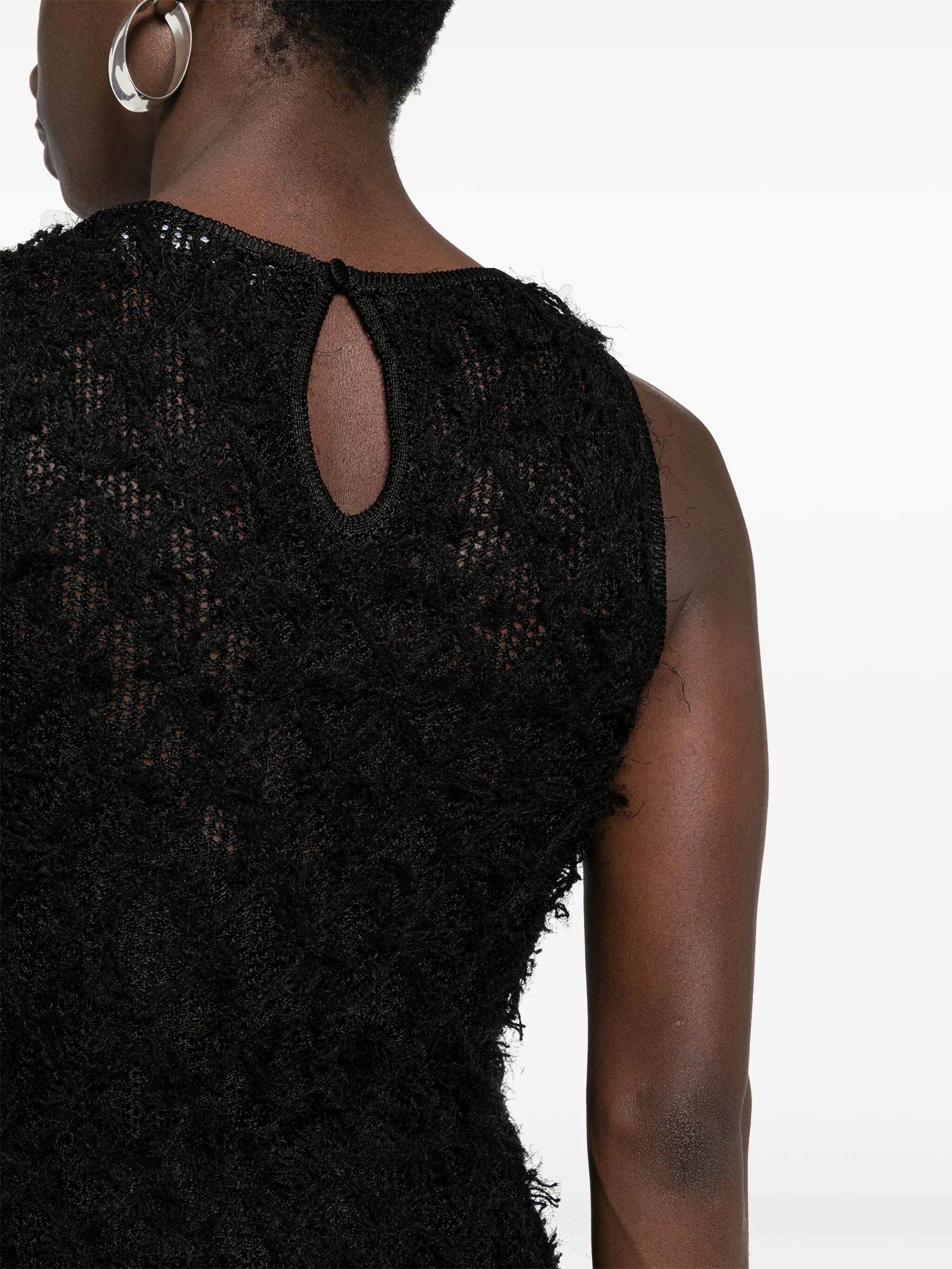 Chloe o1y0825 Mini Dress in Black Size M / US 6-8 / IT 42-44 - 2 Thumbnail