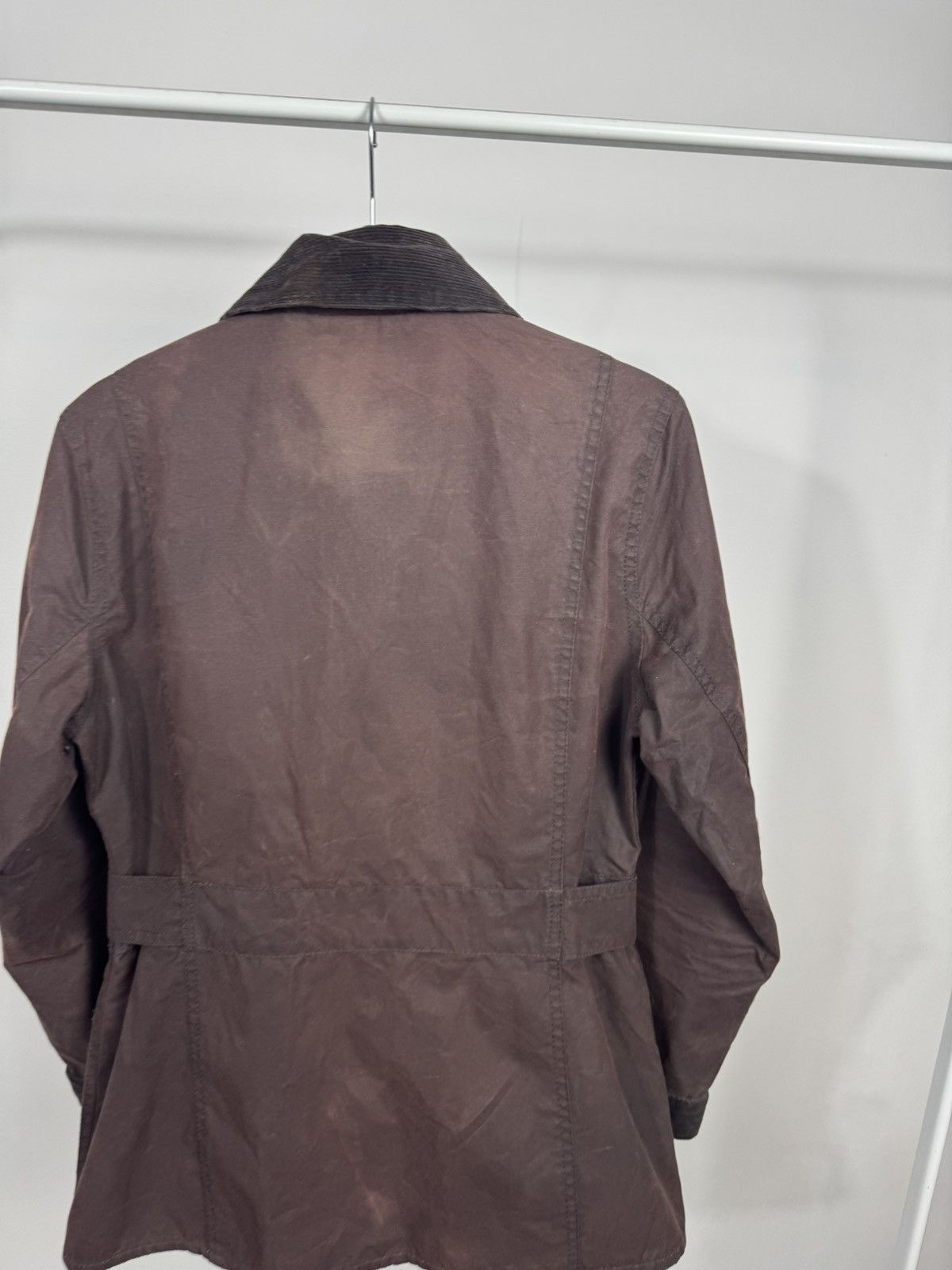 Barbour Barbour Women’s Waxed Double Breasted Jacket Brown UK8 Coat Size S / US 4 / IT 40 - 16 Thumbnail