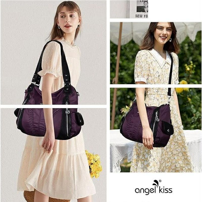 Other NEW Angel Kiss Purse Crossbody Bag Purple/Black Y2K Pocket Size ONE SIZE - 5 Thumbnail