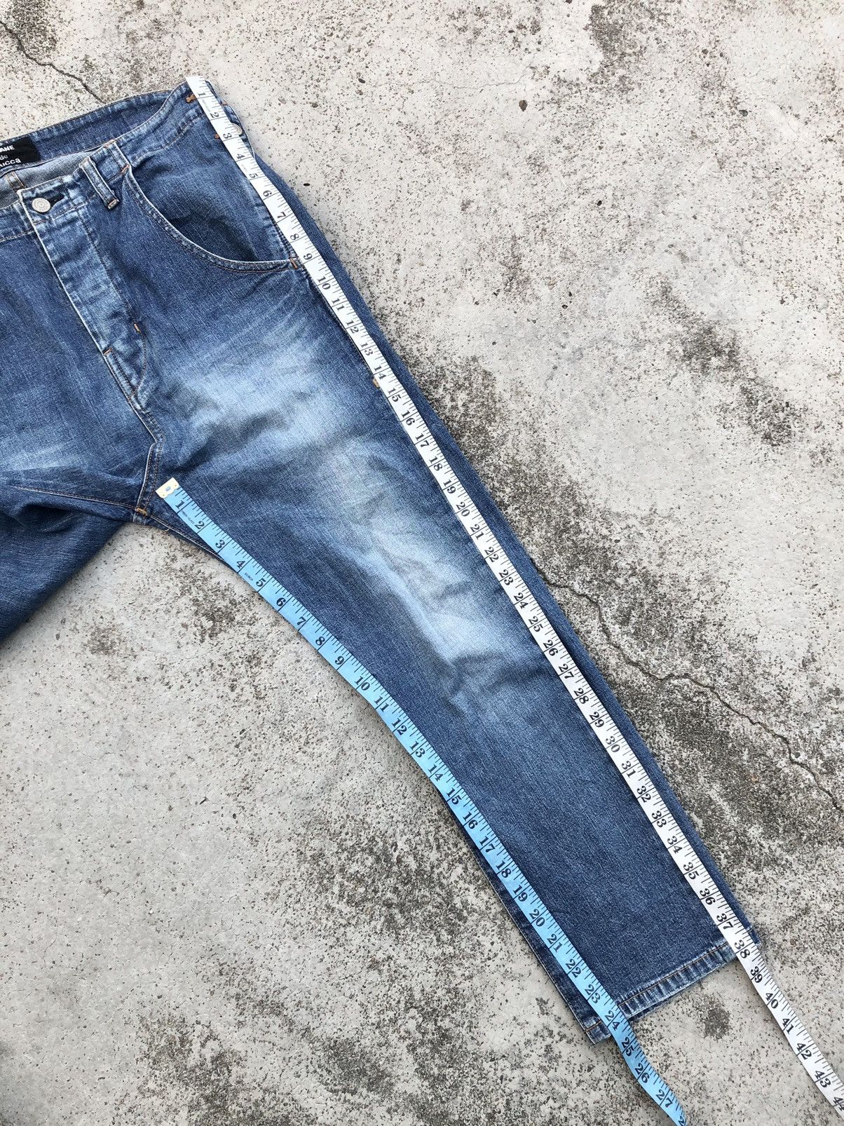CABANE de ZUCCa WASHED BLUE DENIM Size US 30 / EU 46 - 12 Thumbnail