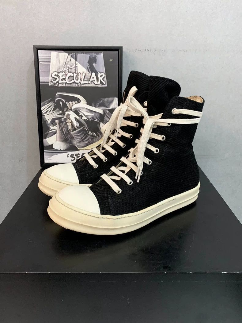 Rick Owens Rick Owens High-Top Canvas Sneakers-2507 Size US 10 / EU 43 - 2 Thumbnail