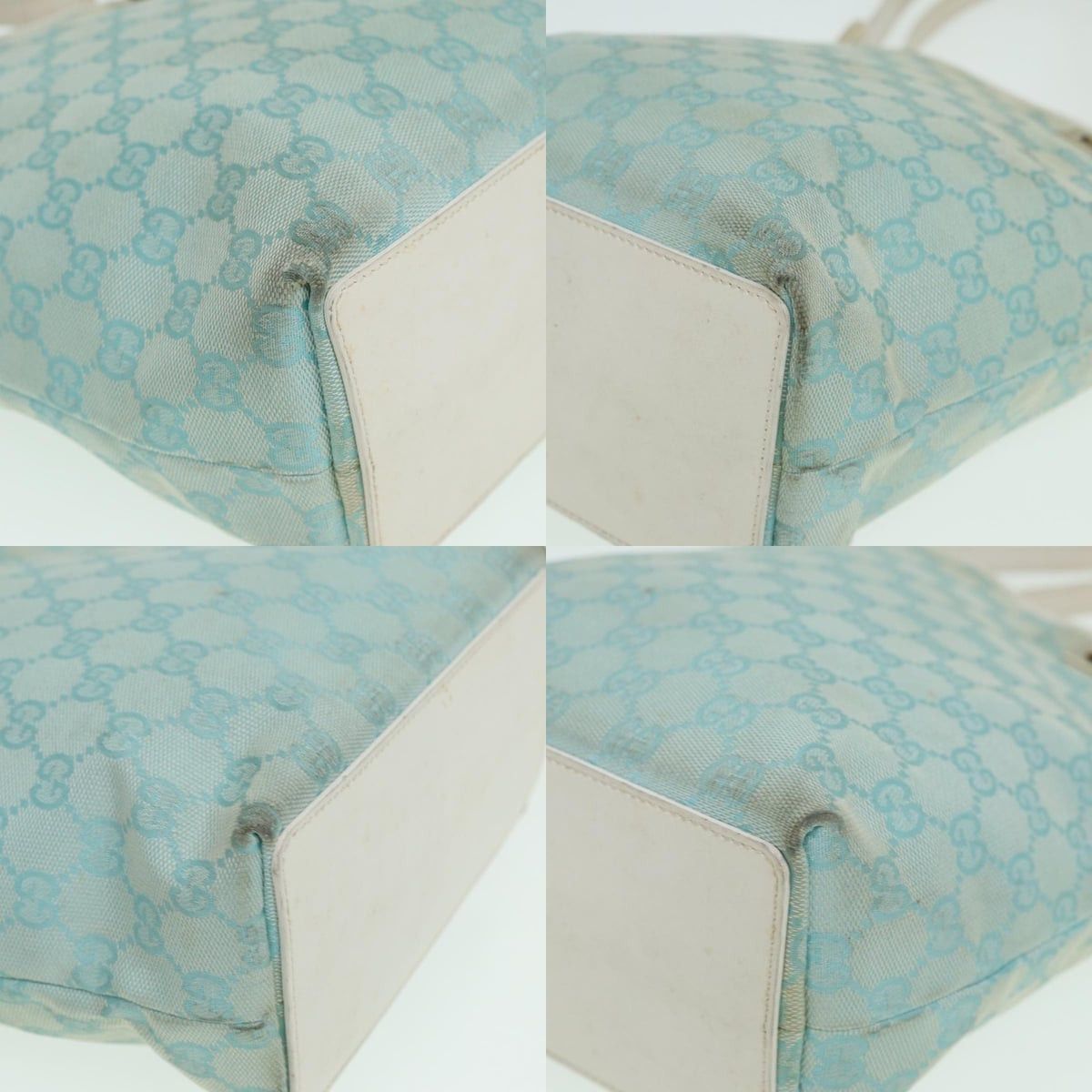Gucci GUCCI GG Canvas Shoulder Bag Blue White 002 002 Size ONE SIZE - 10 Thumbnail