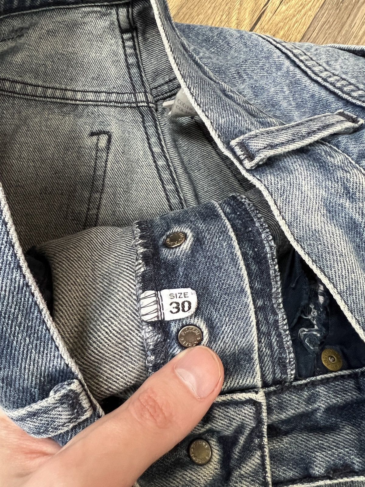 Armani × Emporio Armani × Vintage Vintage Armani Denim Blue Streetwear Jeans Size US 30 / EU 46 - 14 Thumbnail