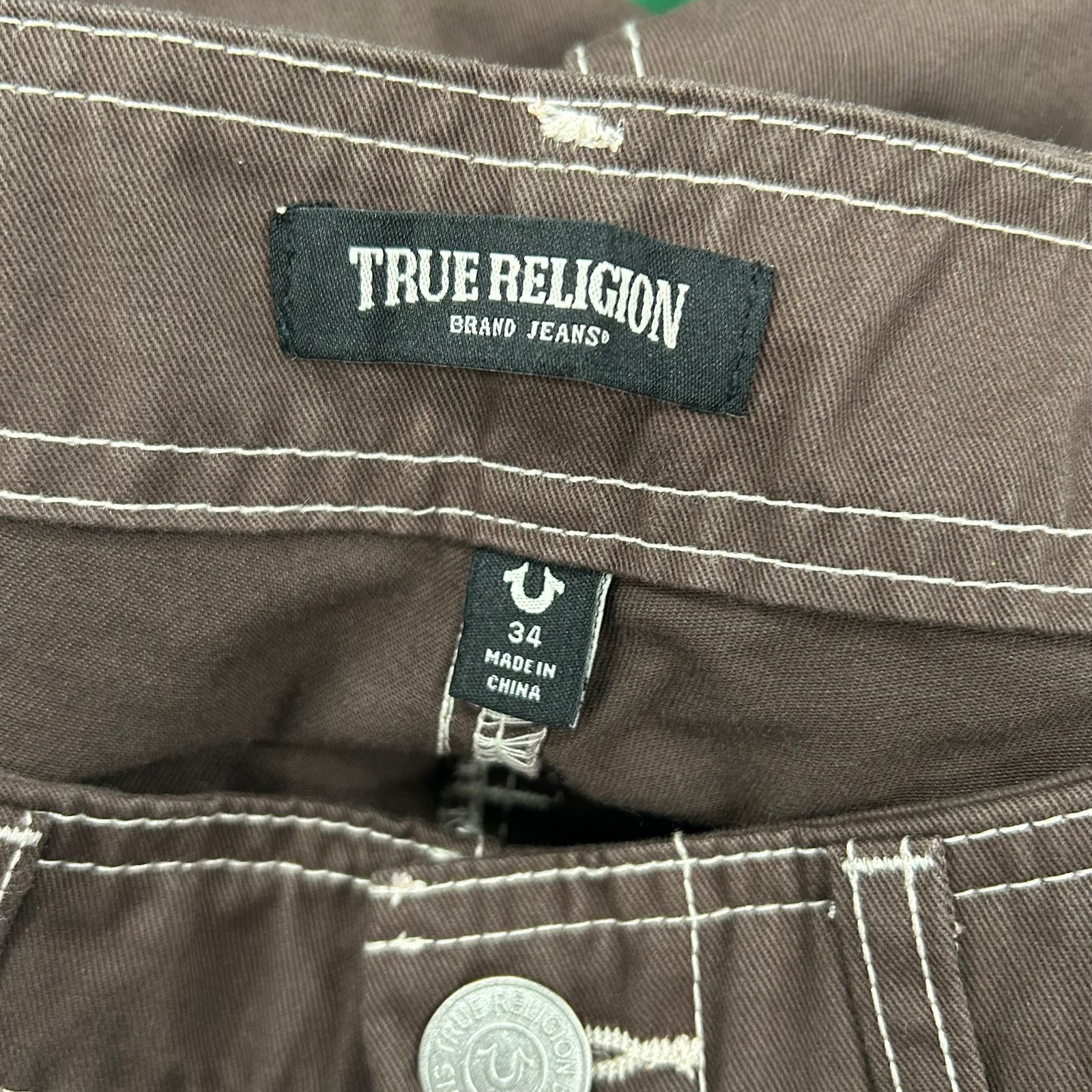 True Religion Brand New True Religion brown baggy cargo pants size 34 Size US 34 / EU 50 - 2 Thumbnail