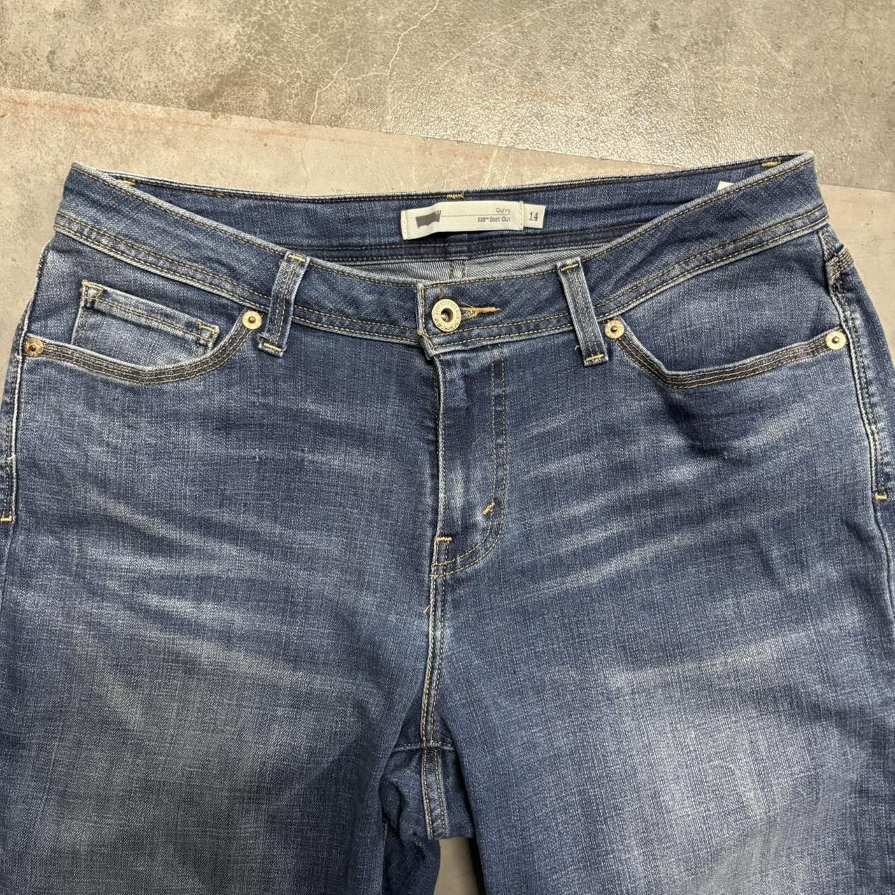 Levi's Crazy Vintage Y2K/2000s Baggy Wideleg Bootcut Levis 529 Dark Wash Denim Jeans! Size US 34 / EU 50 - 4 Thumbnail