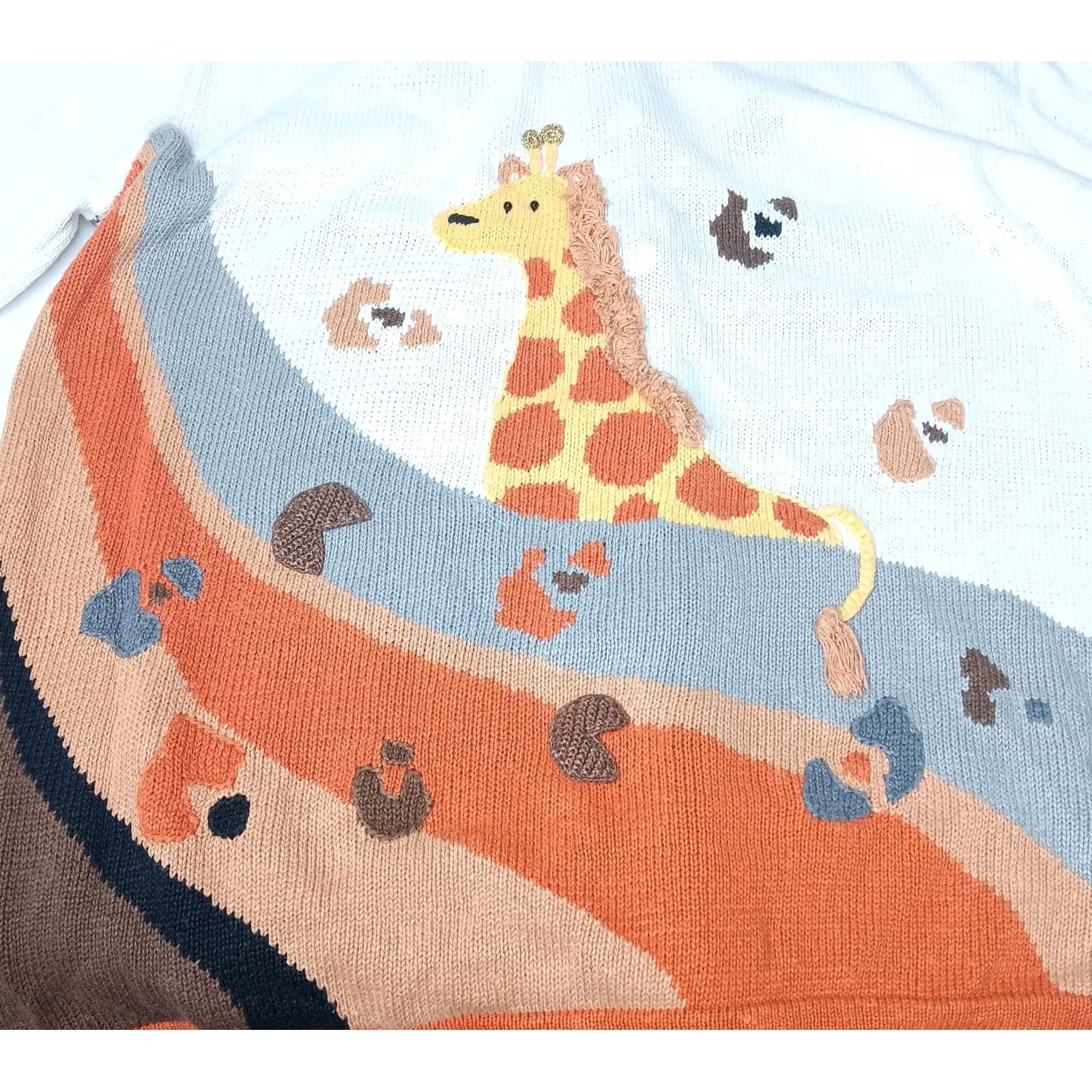 Vintage VINTAGE Storybook Knits Sweater Womens 1X Plus Size Giraffe Cardigan Safari Flaws READ Size XL / US 12-14 / IT 48-50 - 6 Thumbnail
