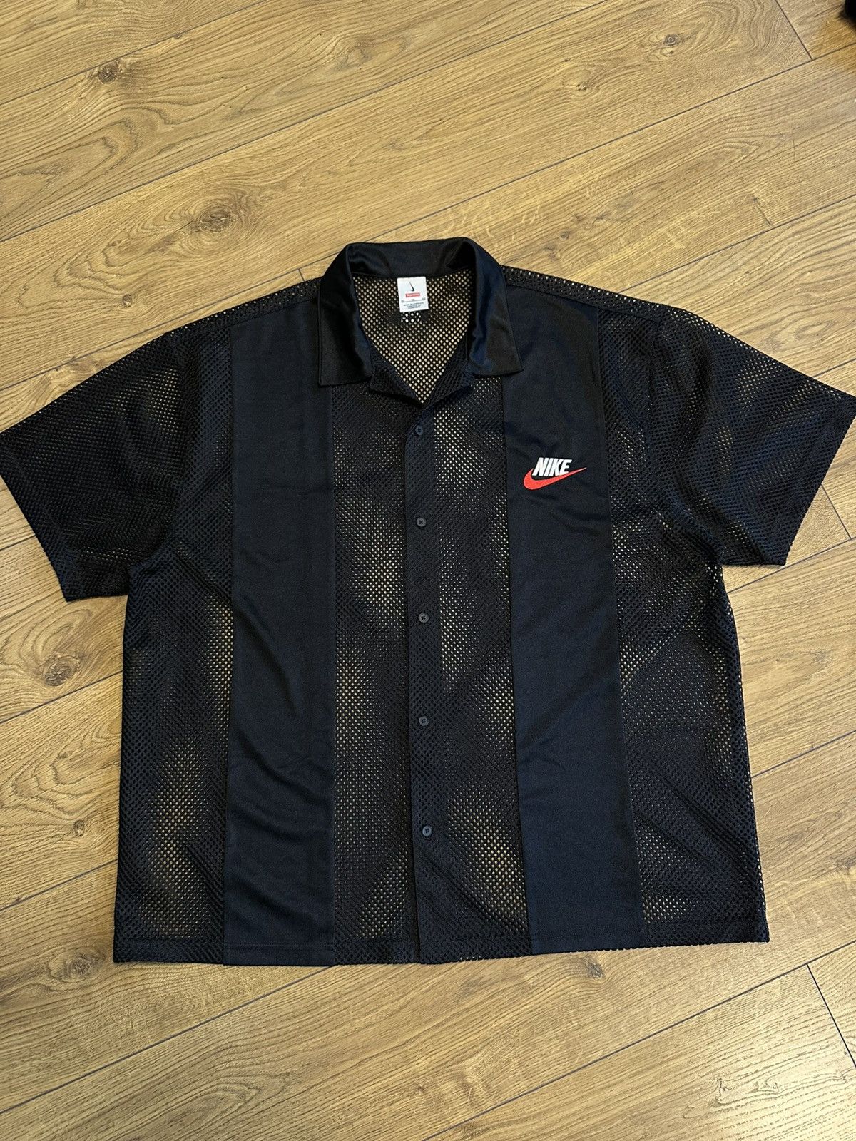 Supreme Nike Mesh S/S Shirt Black US XL