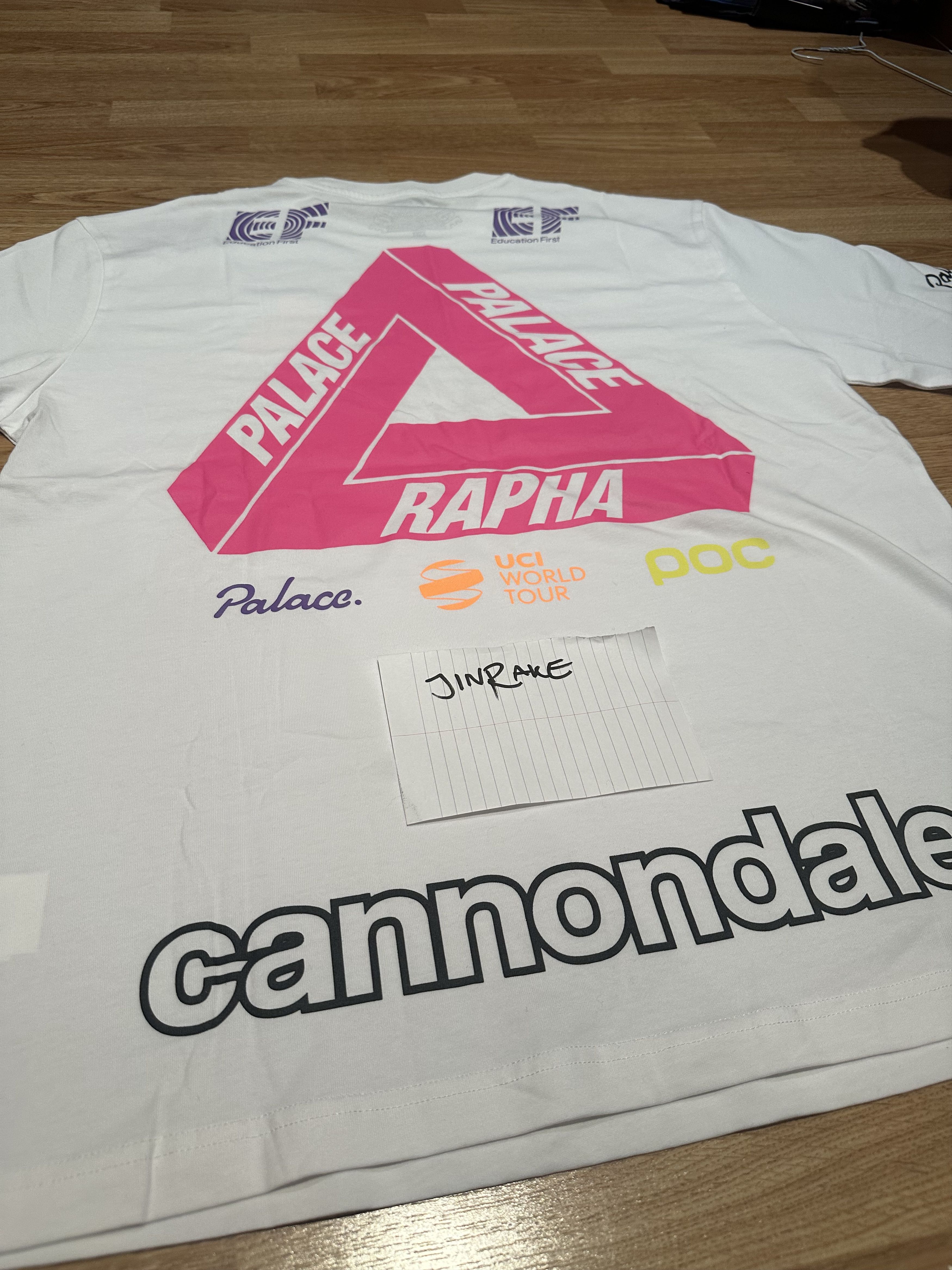 Palace × Rapha Palace Rapha Cannondale Off Bike T-shirt | Size XL | White Size US XL / EU 56 / 4 - 12 Thumbnail