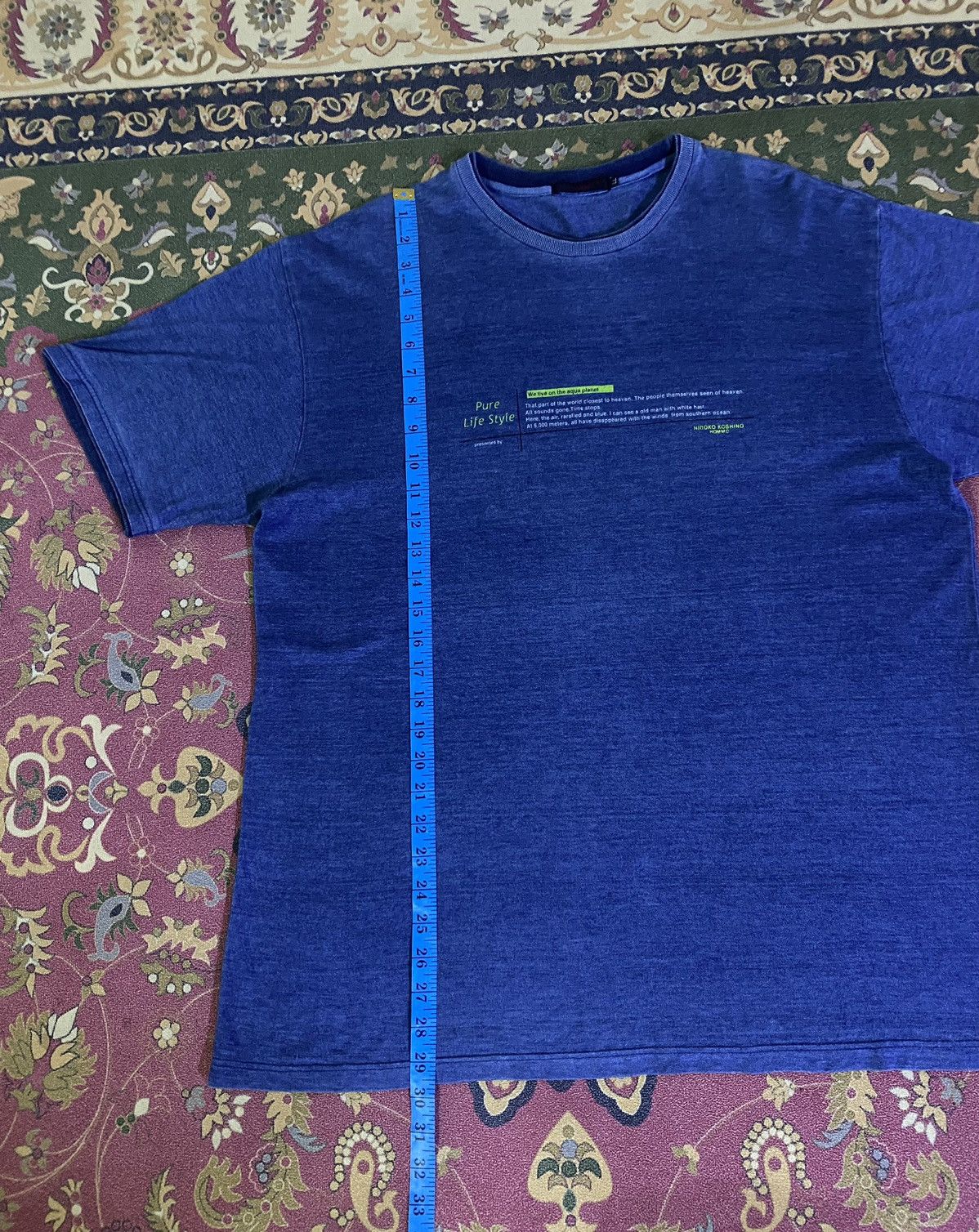 Designer × Hiroko Koshino Homme × Japanese Brand Vintage HIRIKO KOSHINO HOMME Spellout T-Shirt Size US XL / EU 56 / 4 - 10 Thumbnail