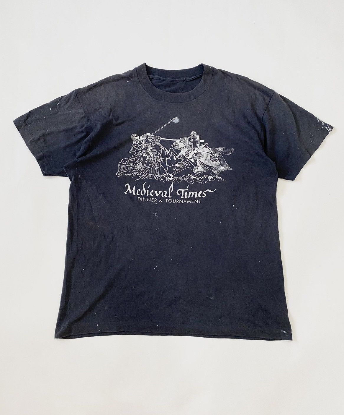 Japanese Brand × Vintage Crazy Vintage 90s Thrashed Faded Graphic T-Shirt Size US L / EU 52-54 / 3 - 1 Thumbnail