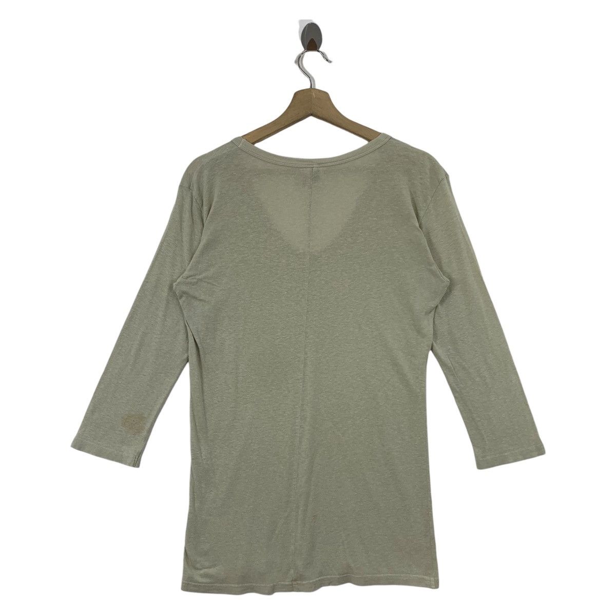 Attachment × Japanese Brand ATTACHMENT Long sleeve v neck plain tee Size S / US 4 / IT 40 - 4 Thumbnail