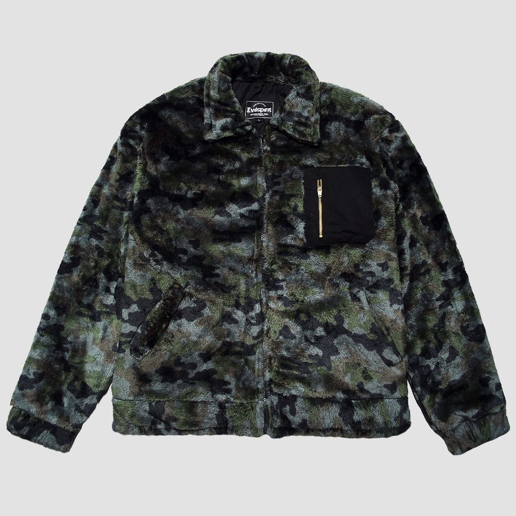 Varsity ARMY SHERPA JACKET RUBLE BRAVE | Grailed