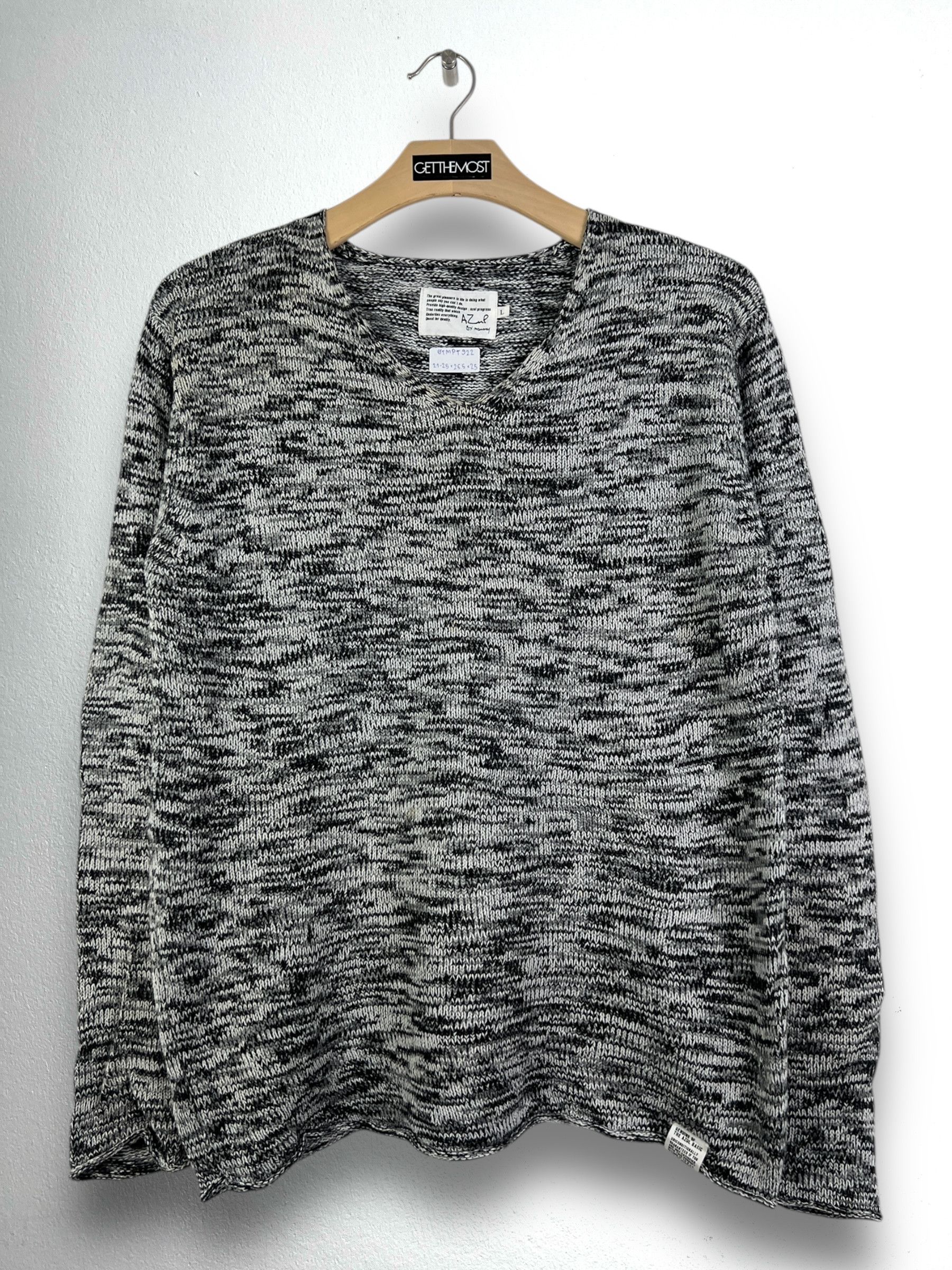Japanese Brand × MOUSSY Azul by Moussy Knit L/S Tee (L) GTMPT922 Size L / US 10 / IT 46 - 1 Thumbnail